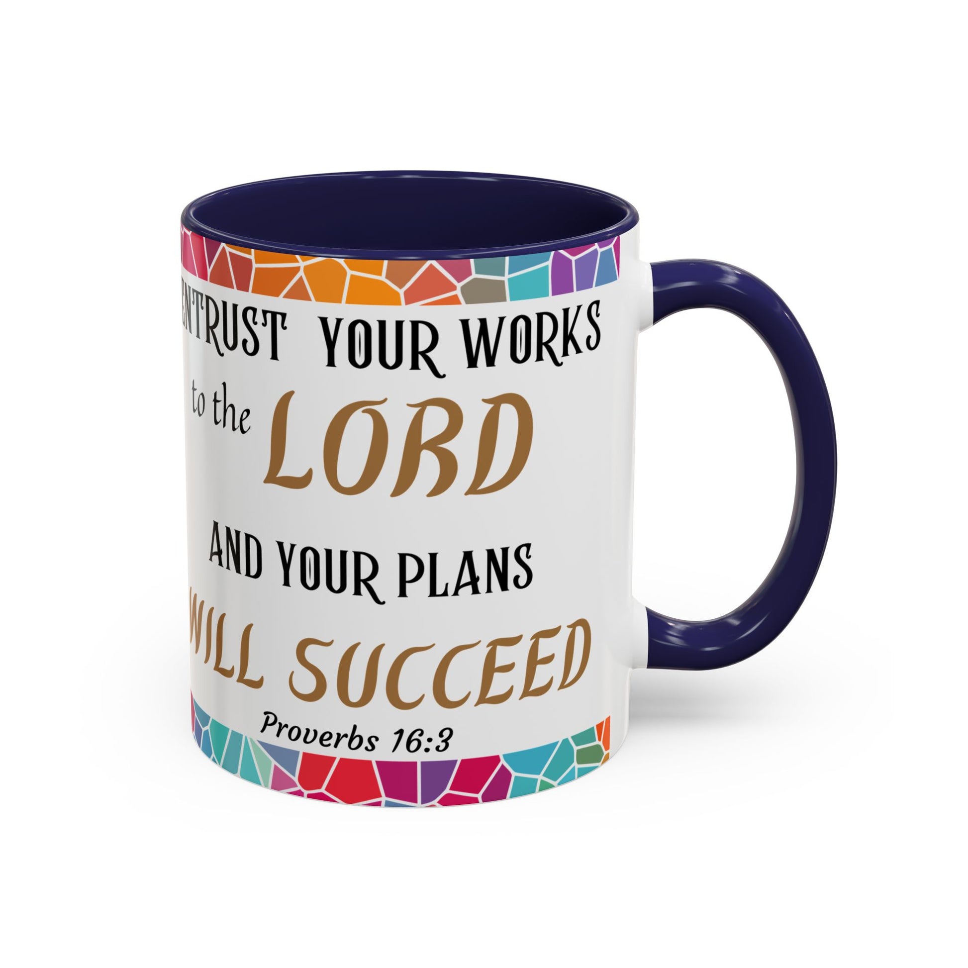 Proverbs 16:3 Entrust Your Works Mug (11oz, 15oz)