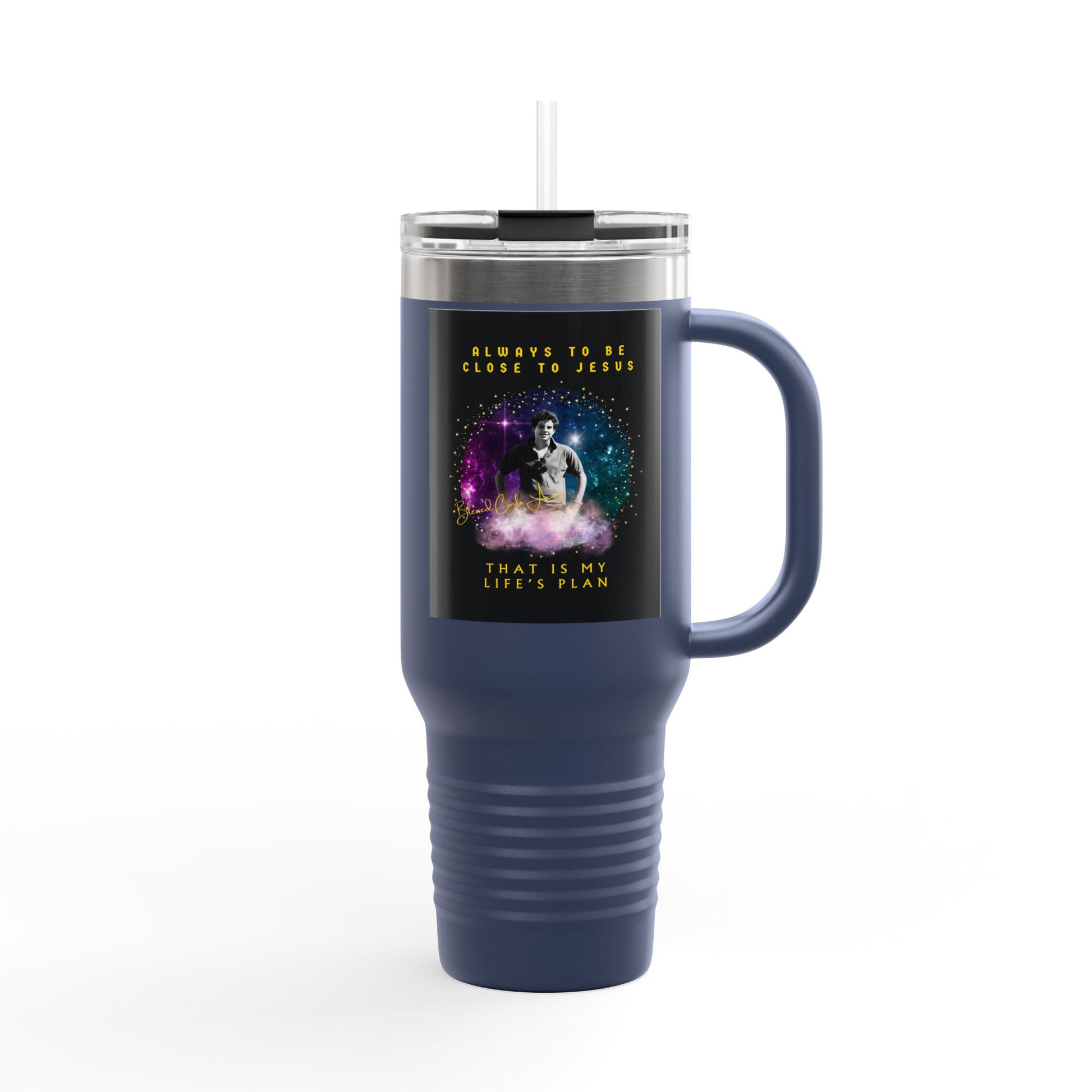 Blessed Carlo Acutis Insulated Travel Mug, 40oz