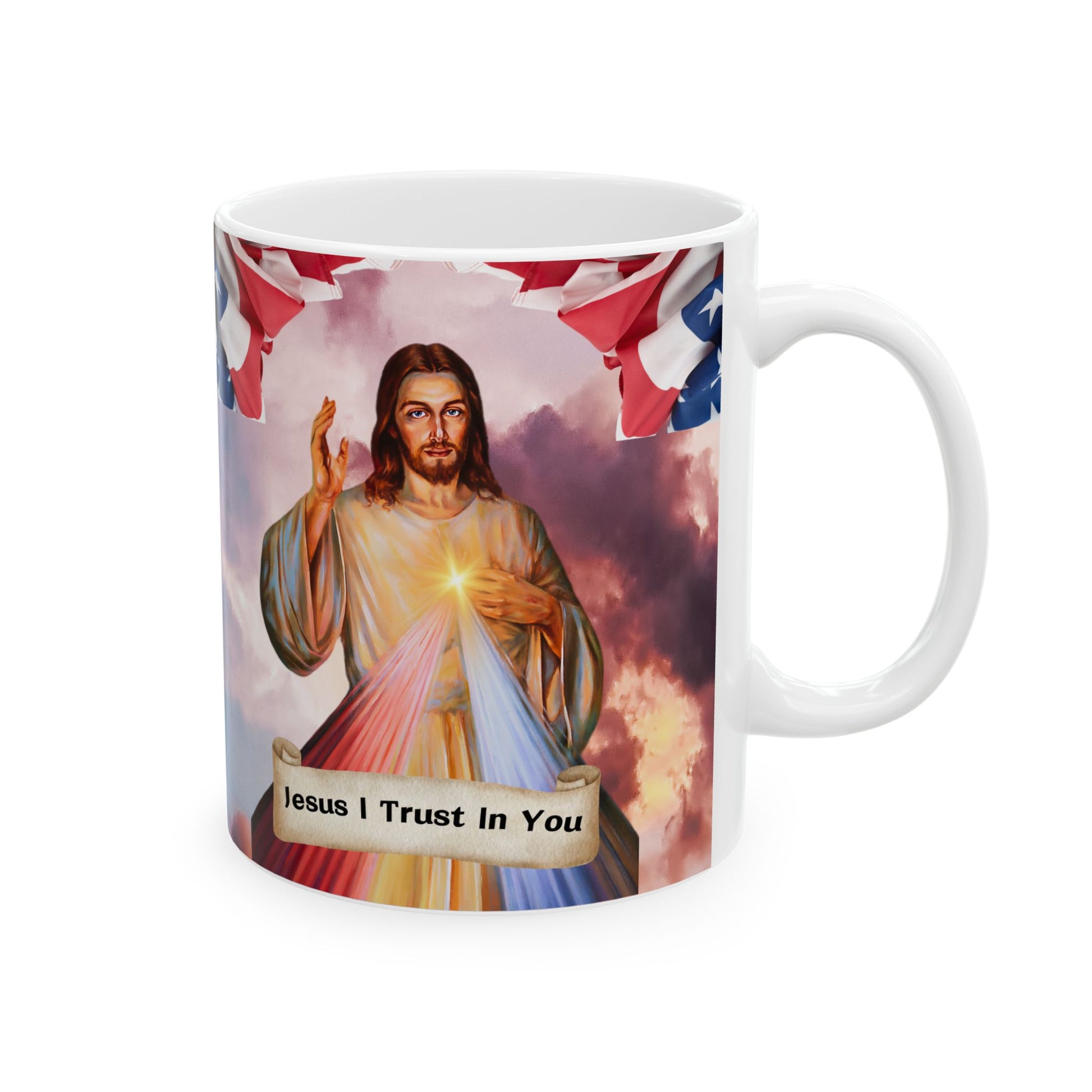 Jesus I Trust In You Patriotic (11oz, 15oz)