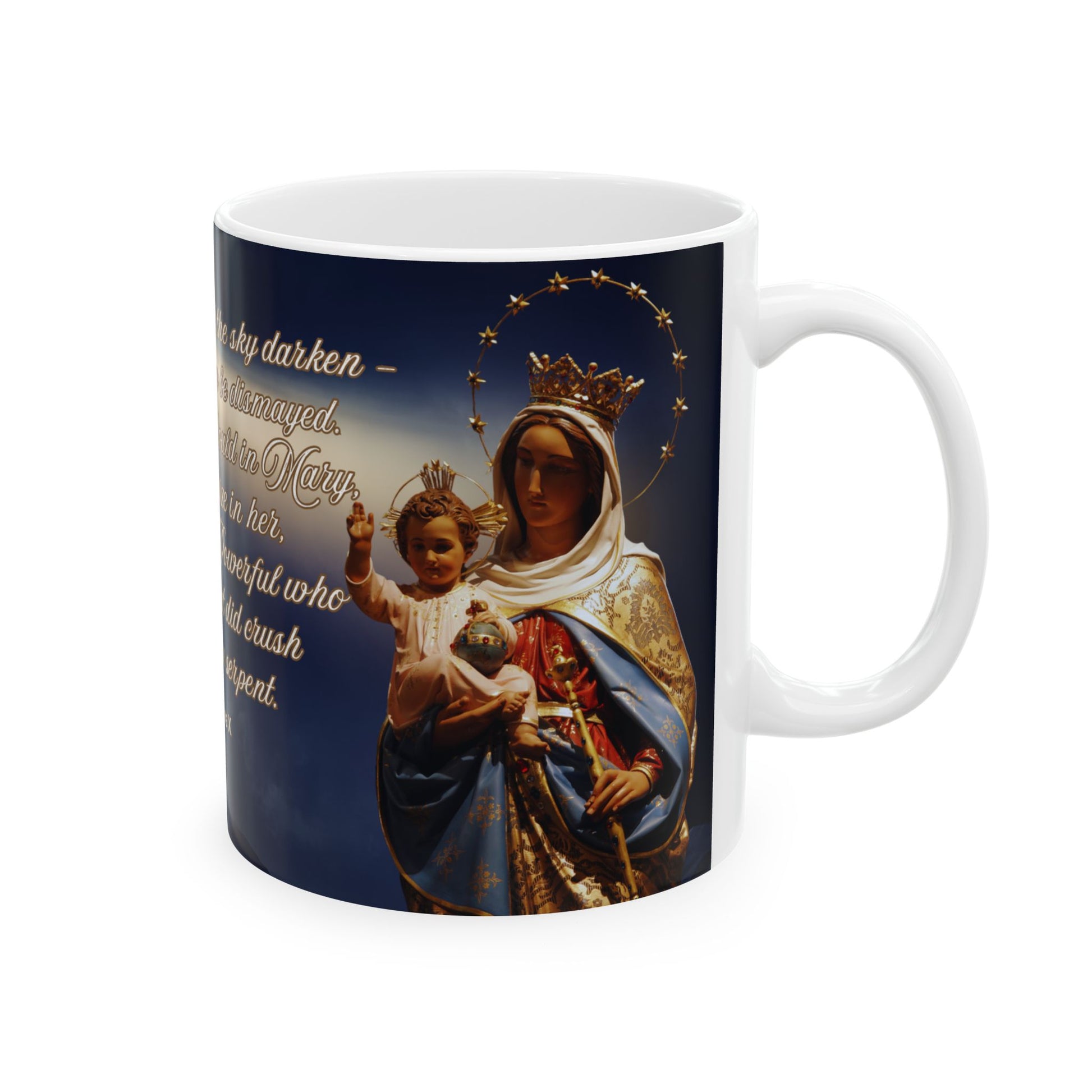 Pope St. Pius X Let The Storm Rage Catholic Mug (11oz, 15oz)