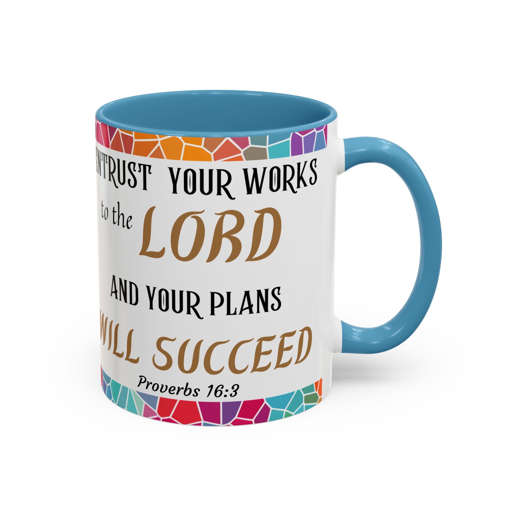 Proverbs 16:3 Entrust Your Works Mug (11oz, 15oz)