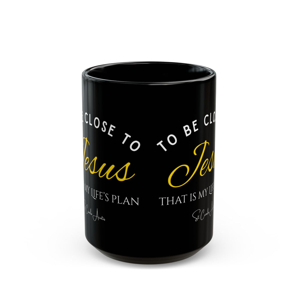 St. Carlo Acutis 'Close To Jesus' Black Mug