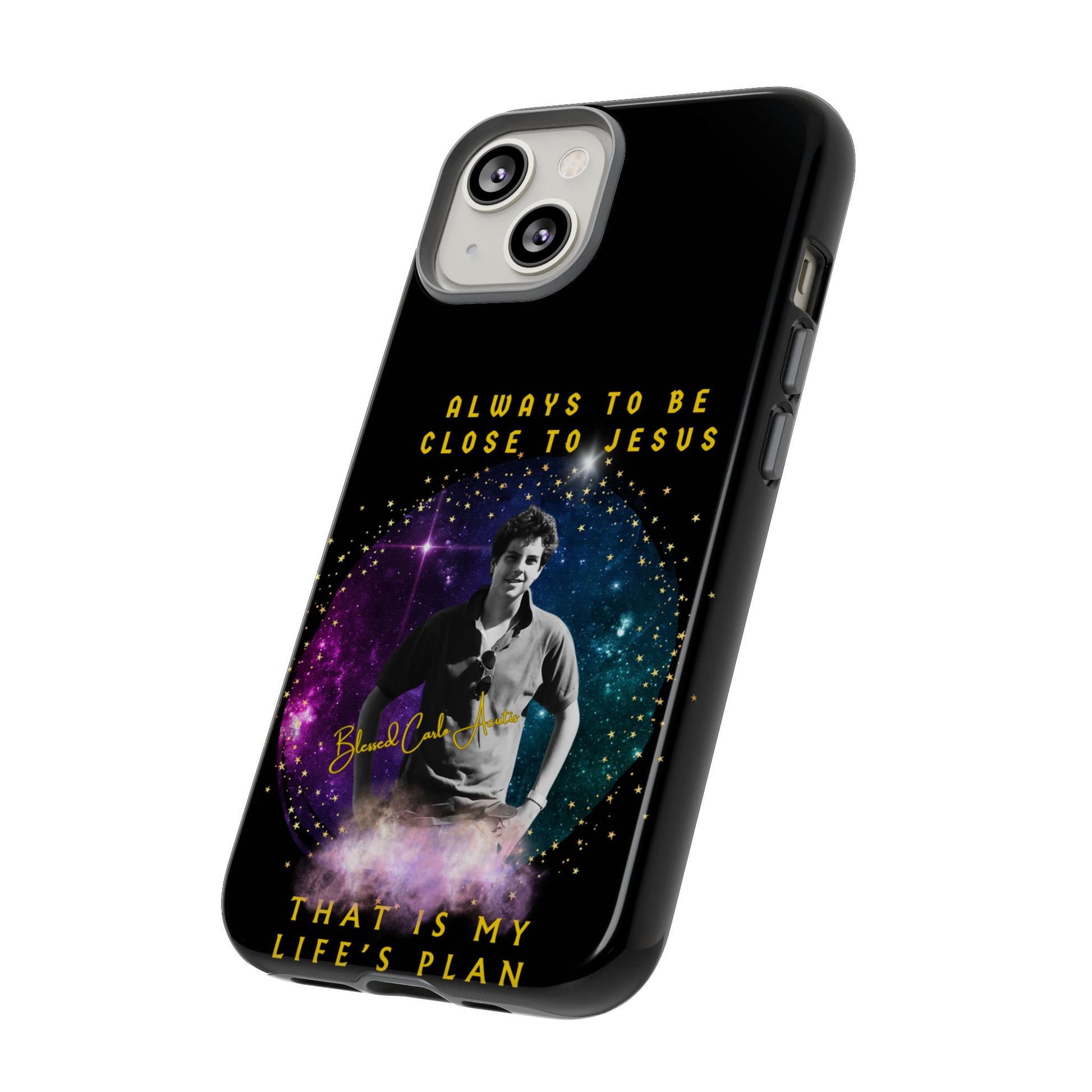 Blessed Carlo Acutis Tough Phone Cases Black