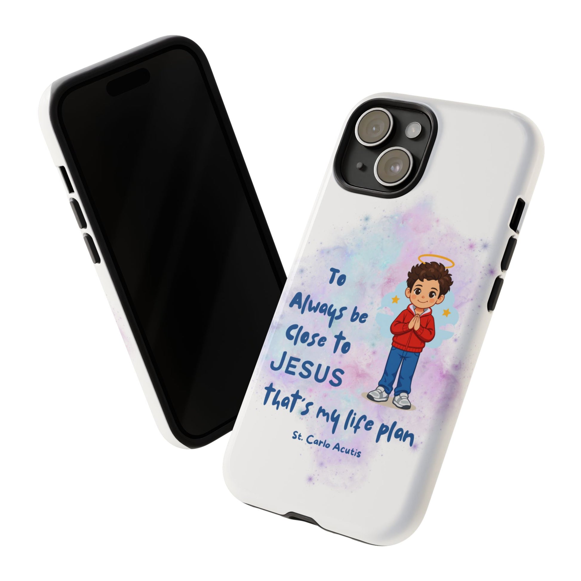 St. Carlo Acutis Kids/Teens 'Close to Jesus' Tough Phone Case