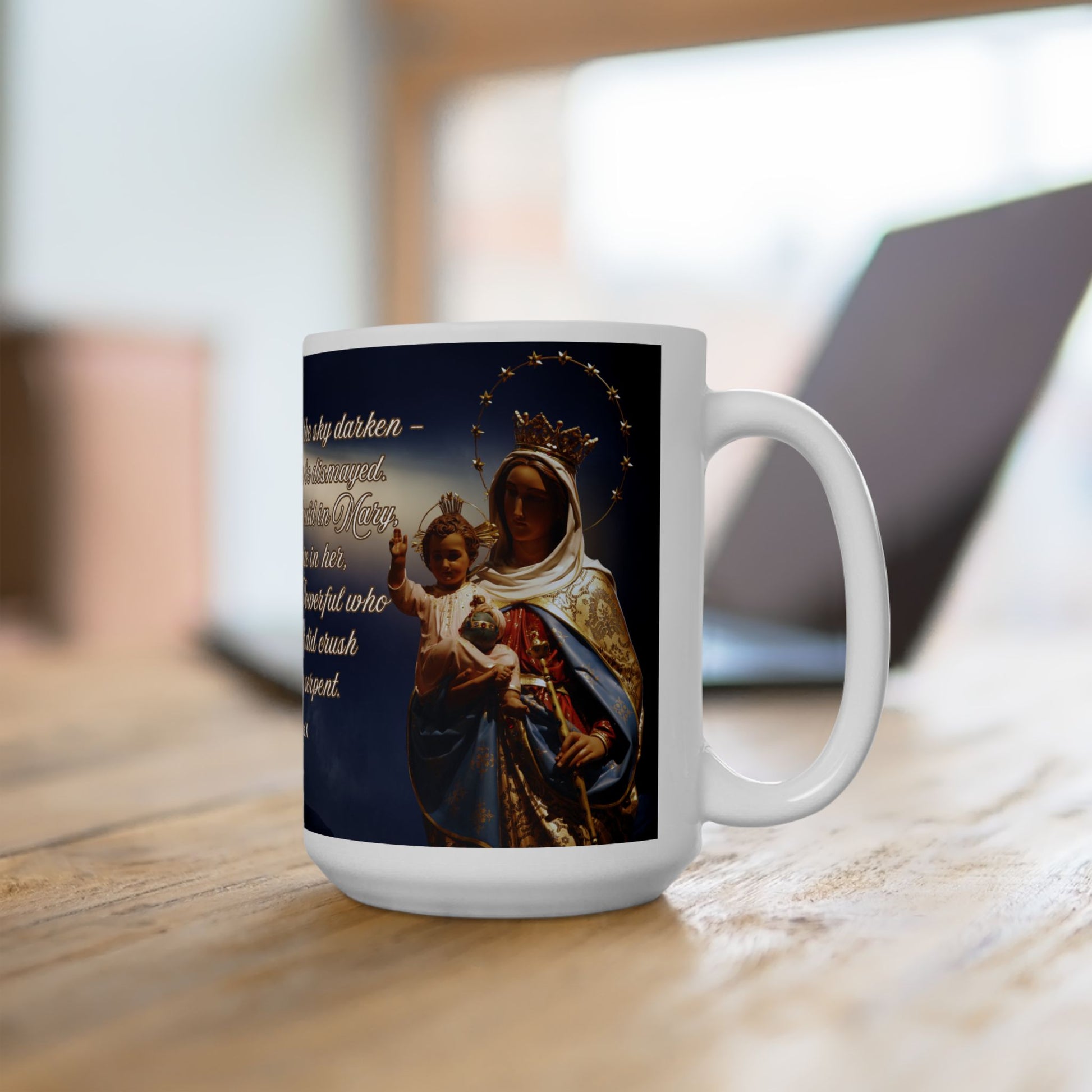 Pope St. Pius X Let The Storm Rage Catholic Mug (11oz, 15oz)