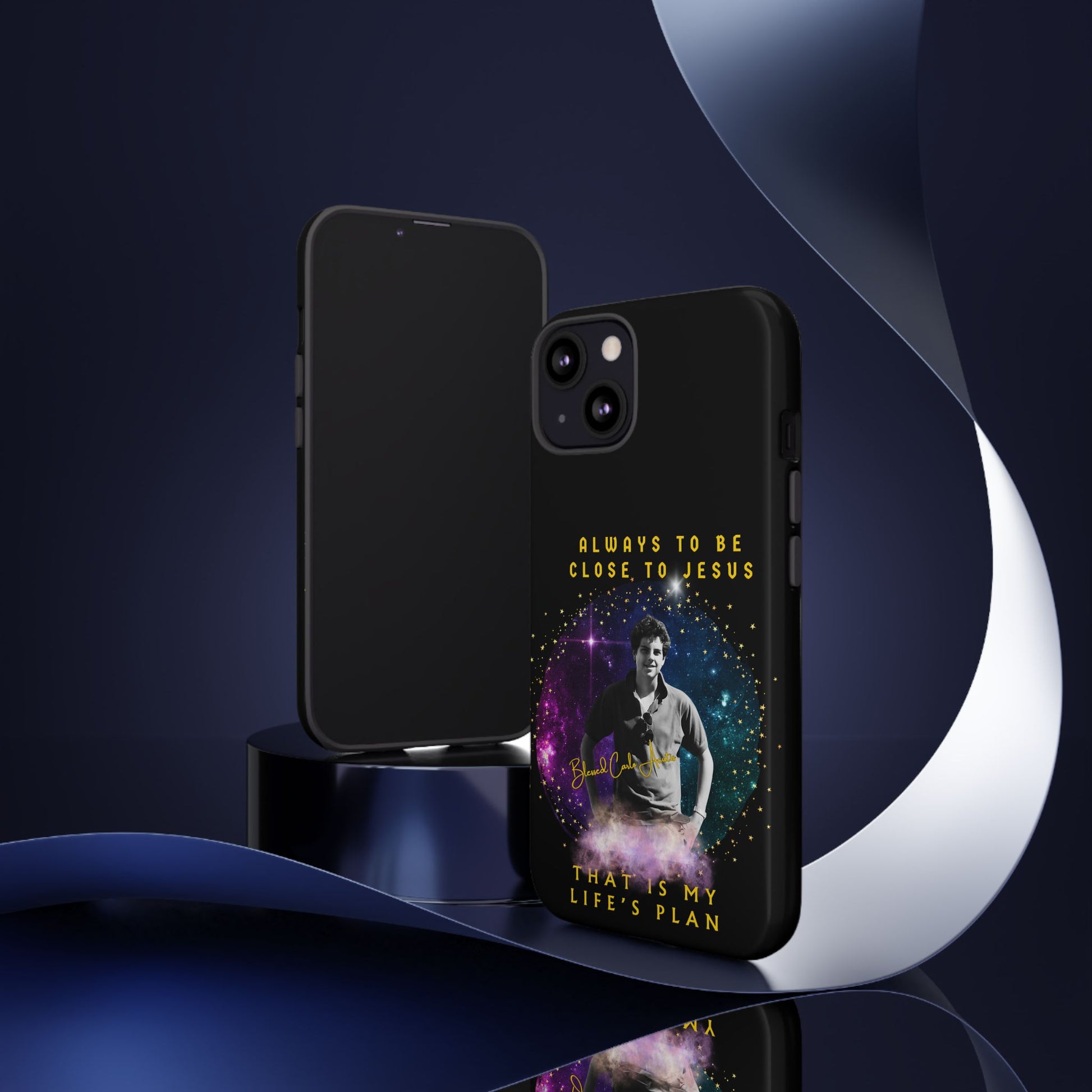 Blessed Carlo Acutis Tough Phone Cases Black