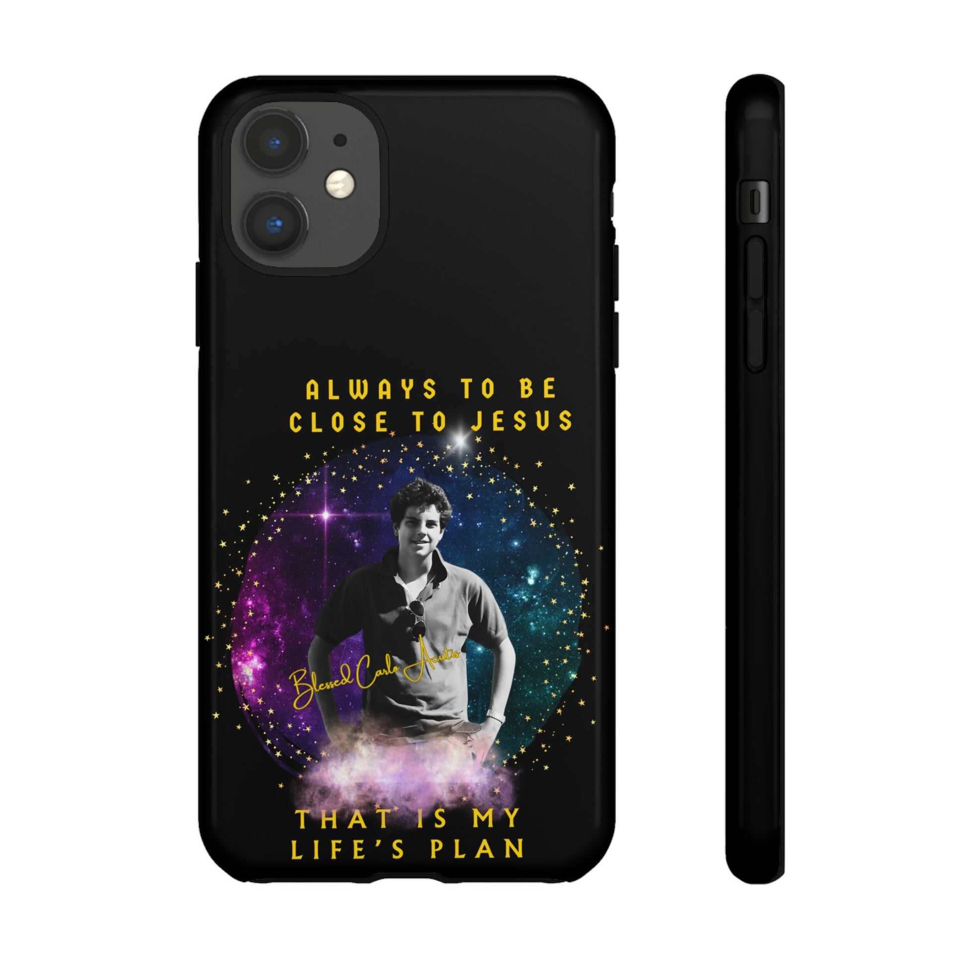 Blessed Carlo Acutis Tough Phone Cases Black
