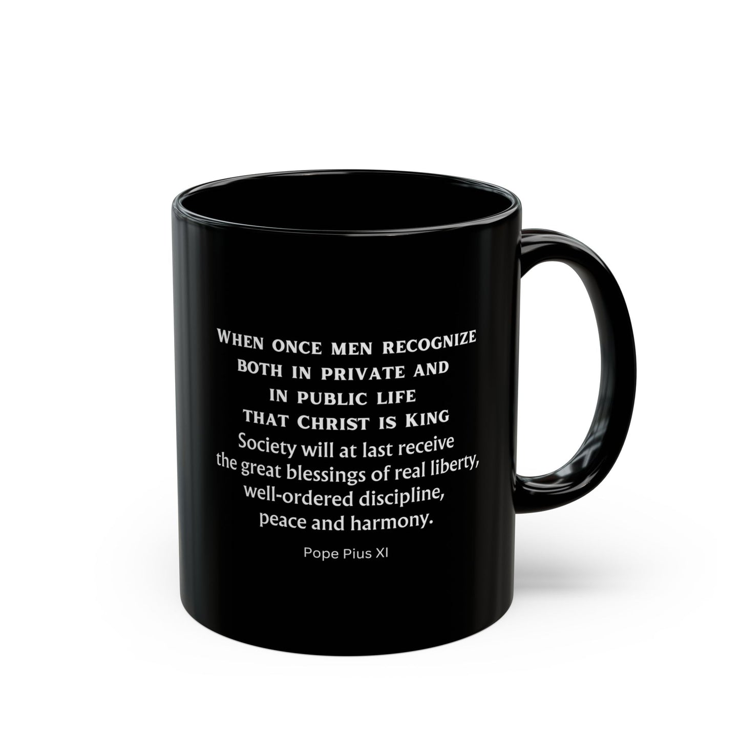 Christ Is King Black Mug (11oz, 15oz)