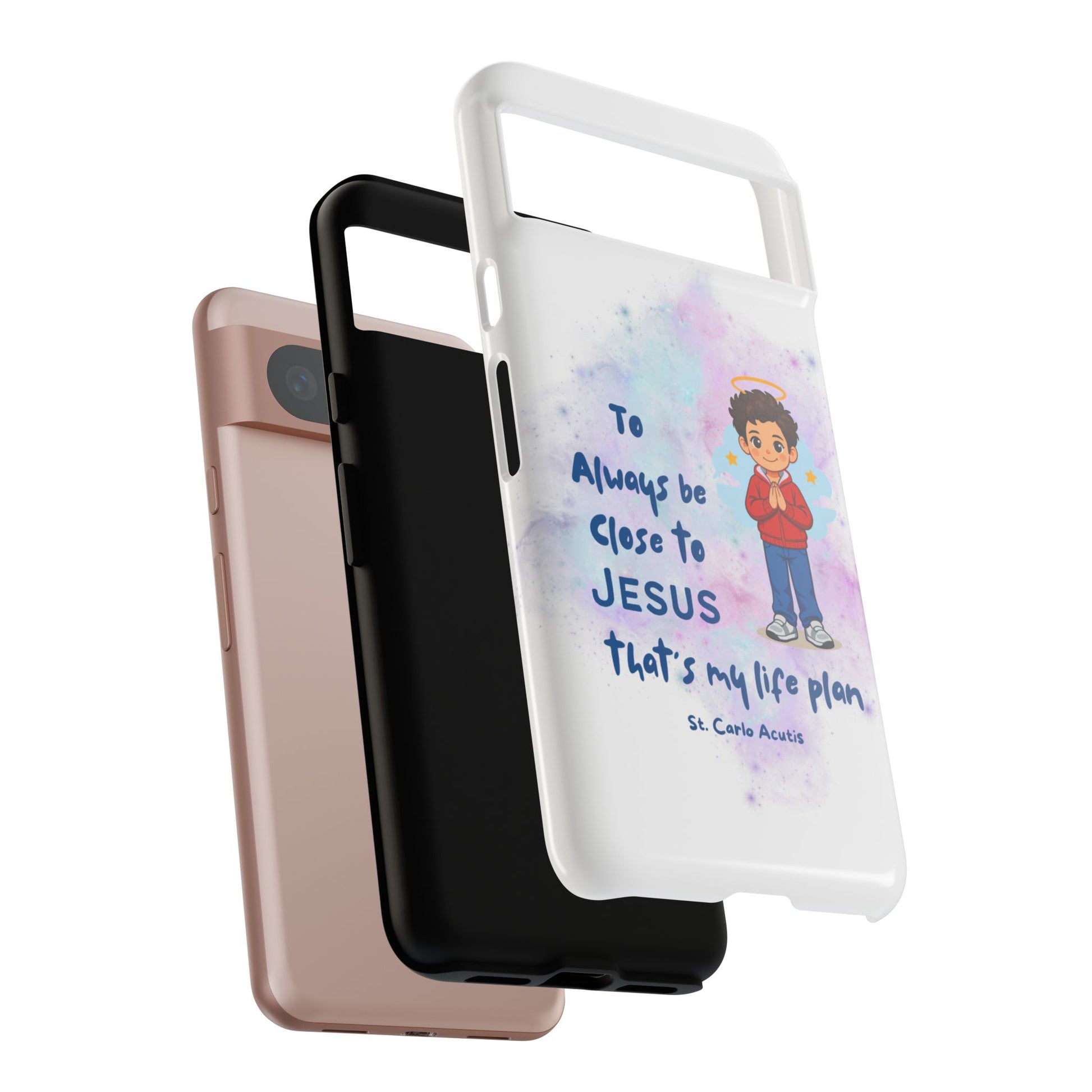 St. Carlo Acutis Kids/Teens 'Close to Jesus' Tough Phone Case