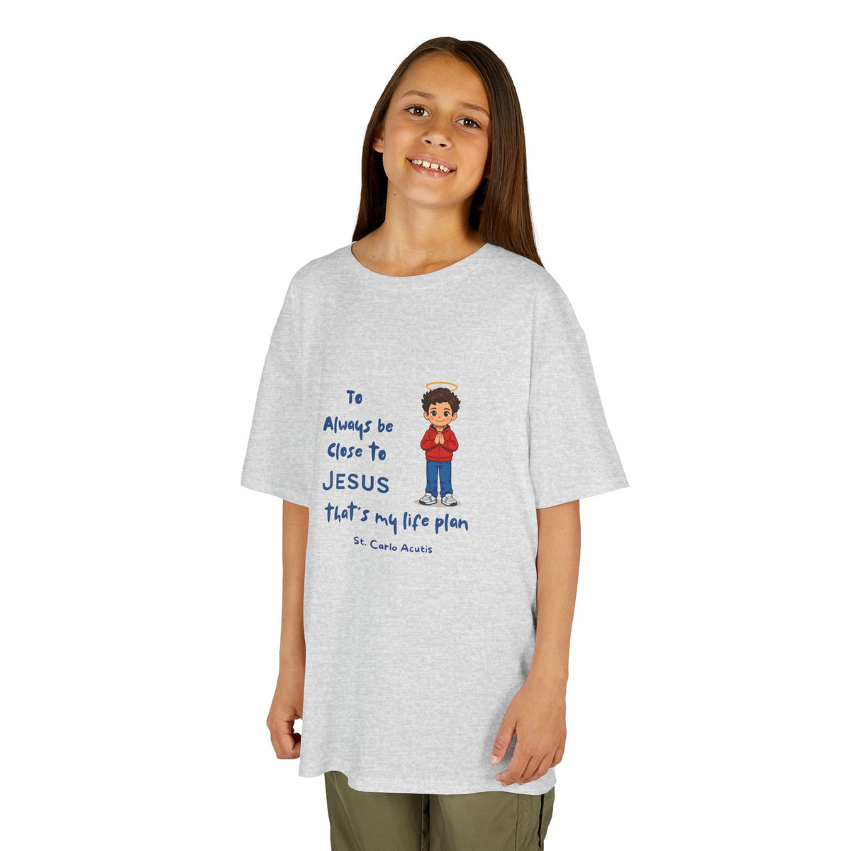 St. Carlo Acutis Kids 'Close to Jesus' Tee