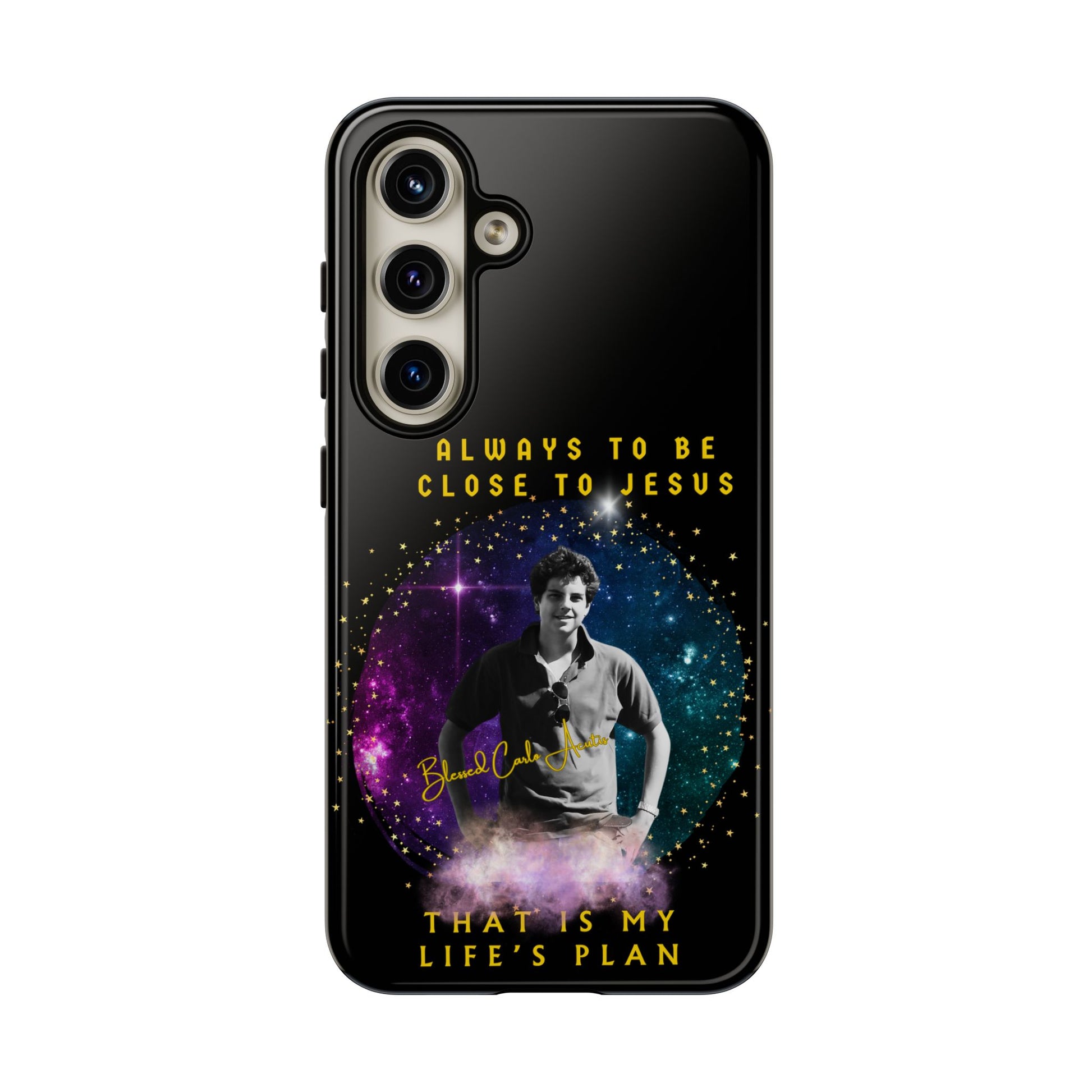 Blessed Carlo Acutis Tough Phone Cases Black