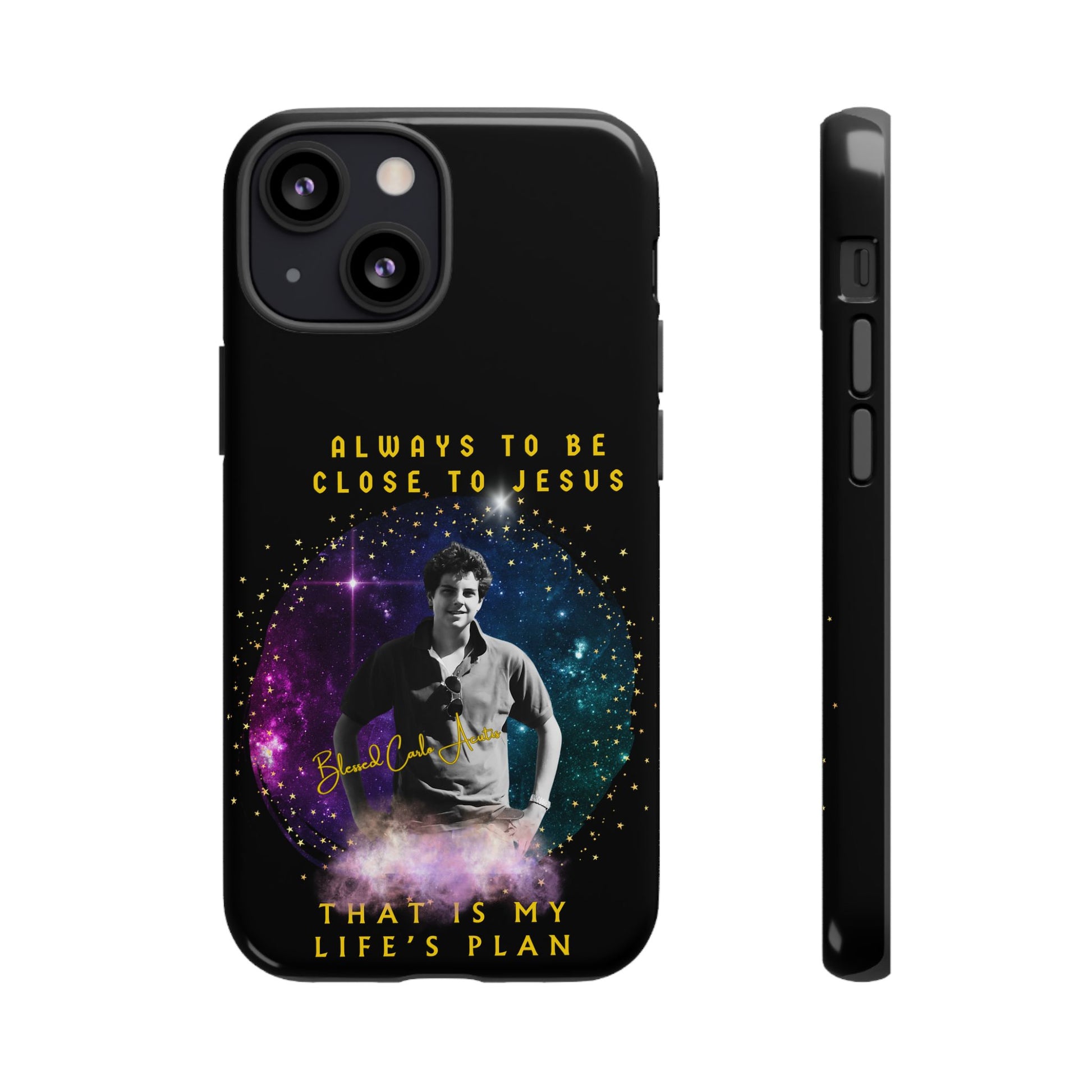 Blessed Carlo Acutis Tough Phone Cases Black