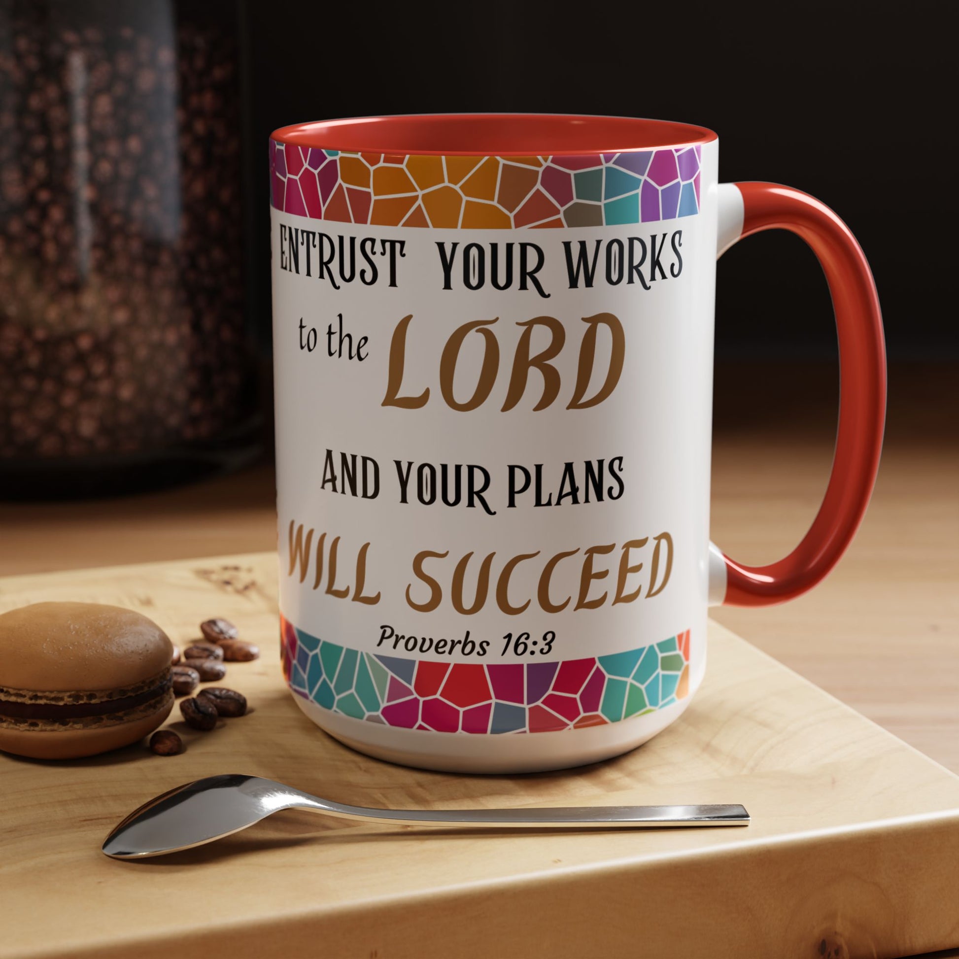 Proverbs 16:3 Entrust Your Works Mug (11oz, 15oz)