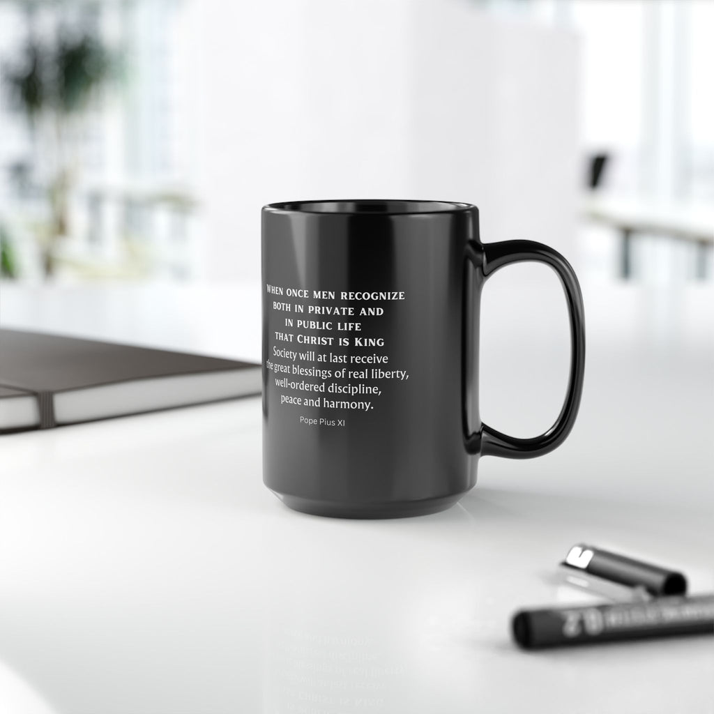 Christ Is King Black Mug (11oz, 15oz)