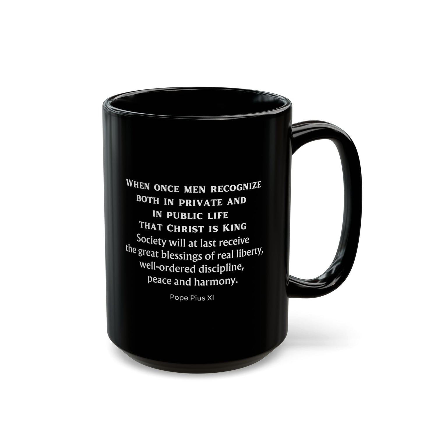 Christ Is King Black Mug (11oz, 15oz)