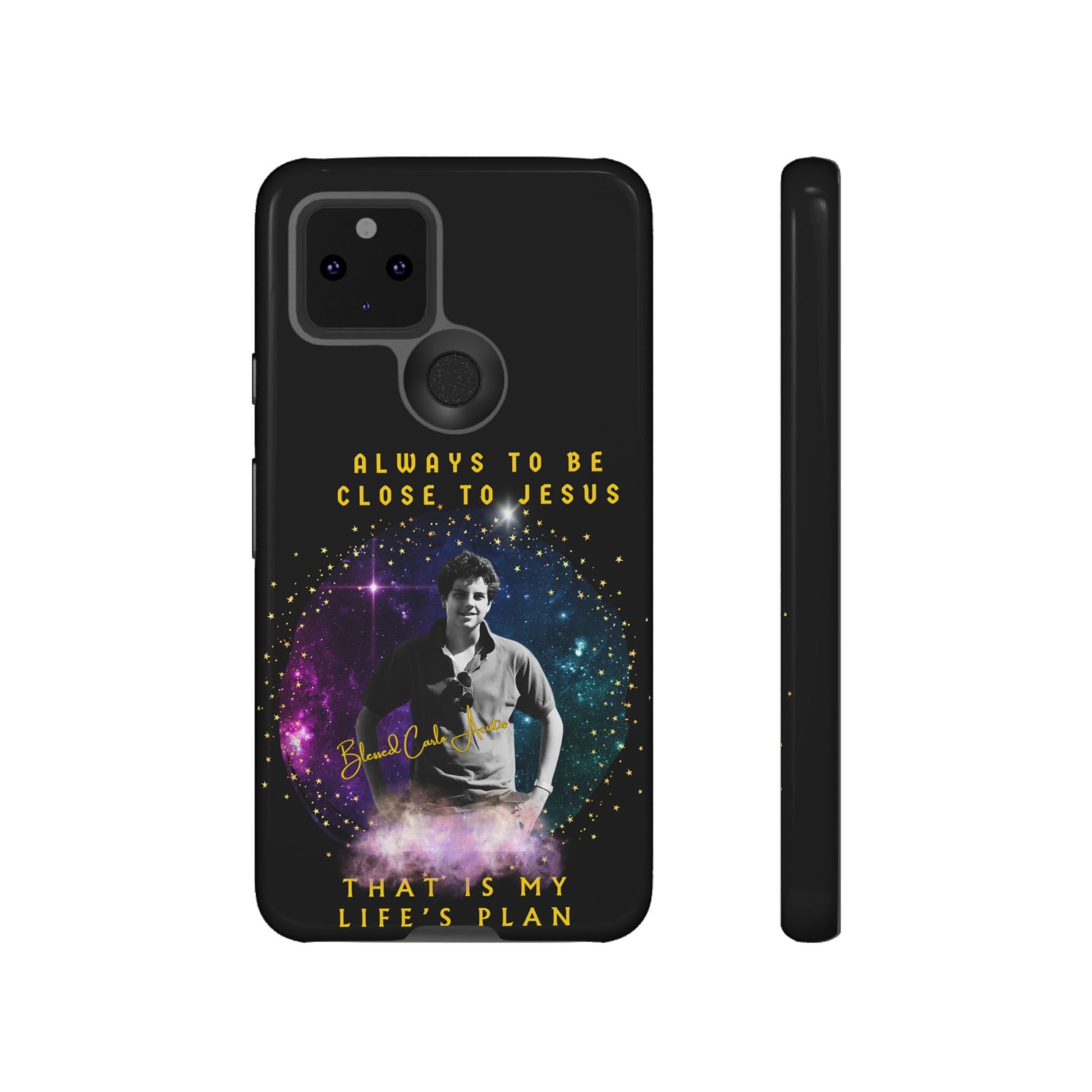Blessed Carlo Acutis Tough Phone Cases Black