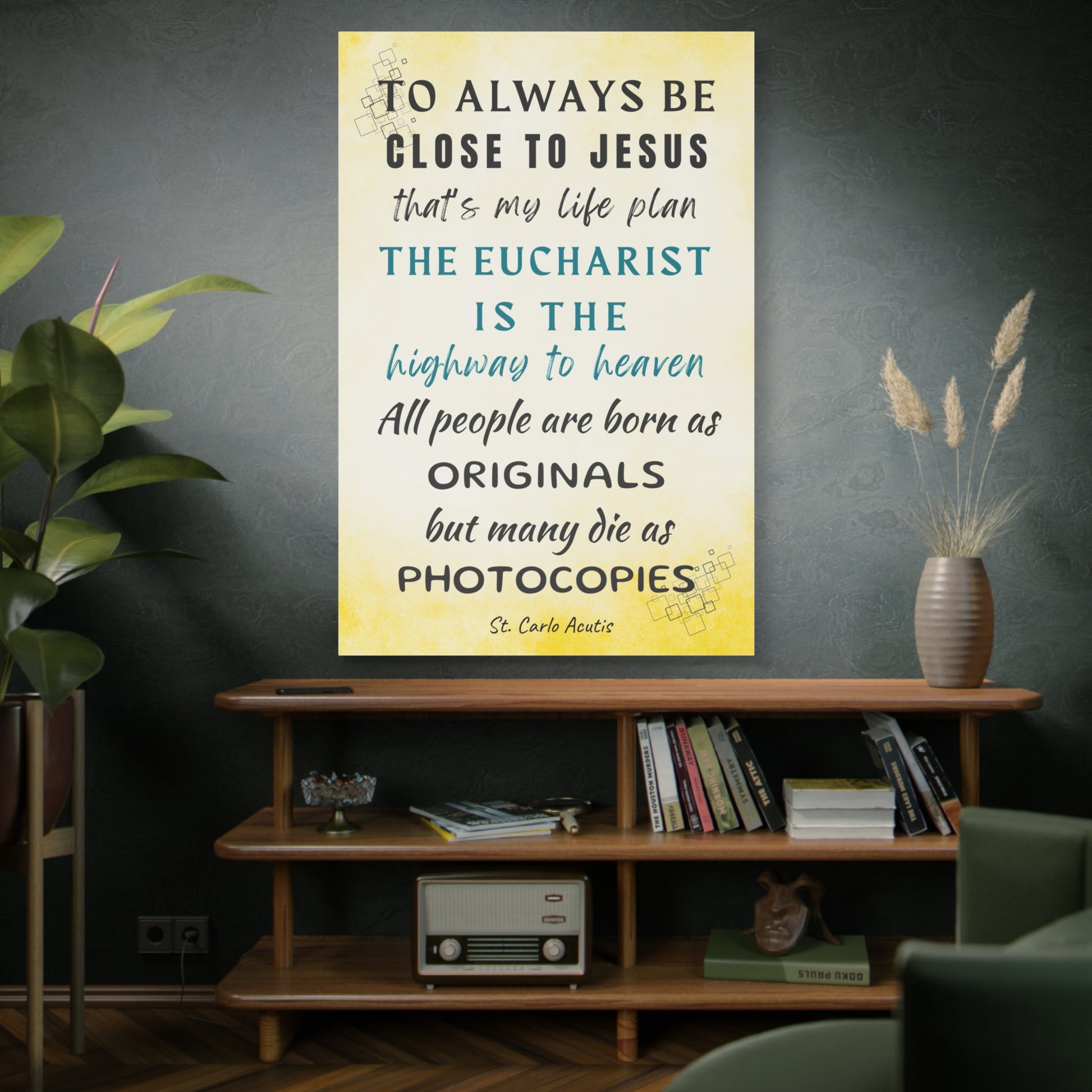 St. Carlo Acutis Quotes Wall Canvas