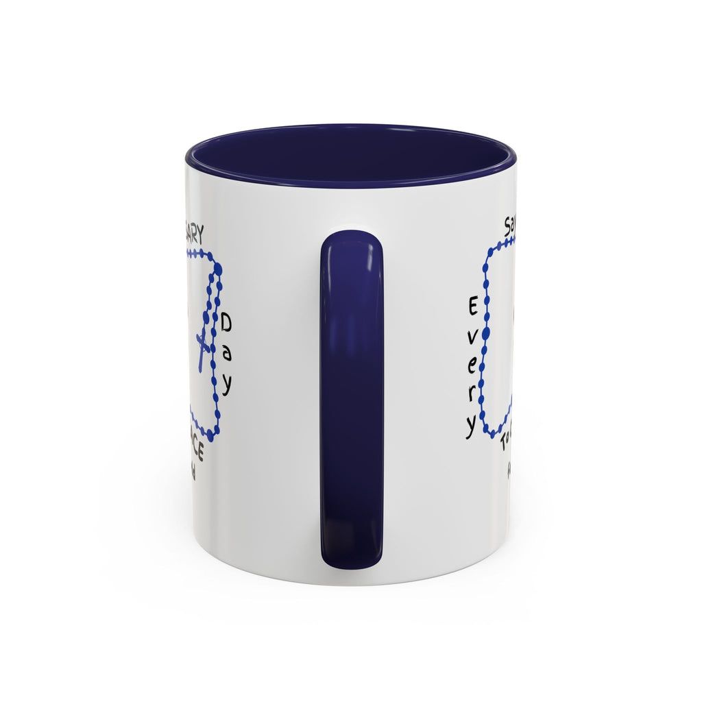 Our Lady of Fatima Rosary Kids Mug