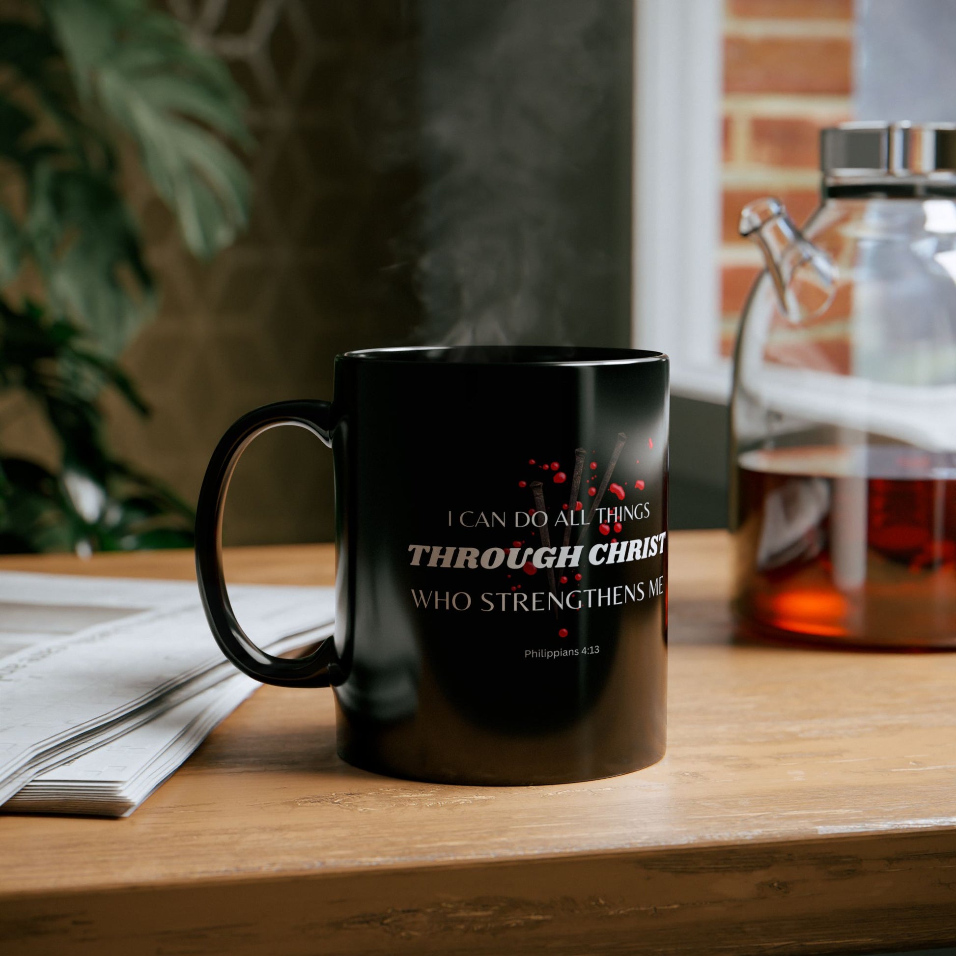 Philippians 4:13 Christ Strengthens Me Catholic Mug (11oz, 15oz)