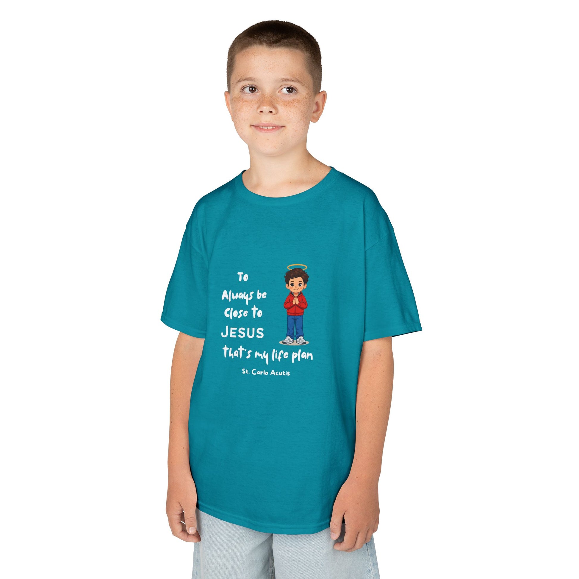 St. Carlo Acutis Kids 'Close to Jesus' Tee