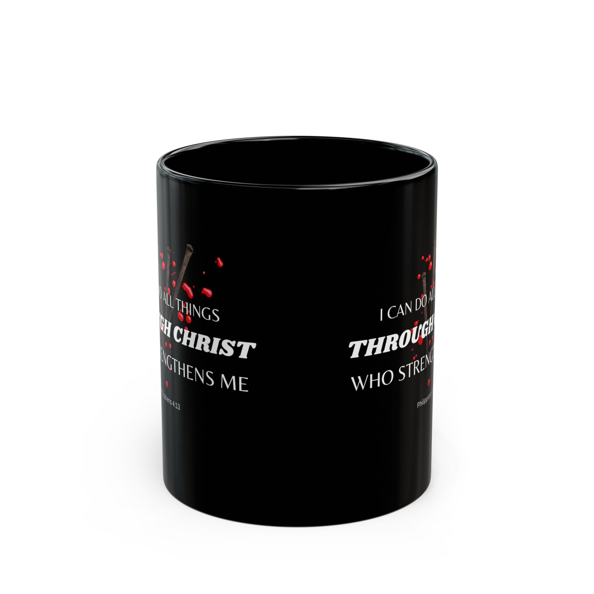 Philippians 4:13 Christ Strengthens Me Catholic Mug (11oz, 15oz)