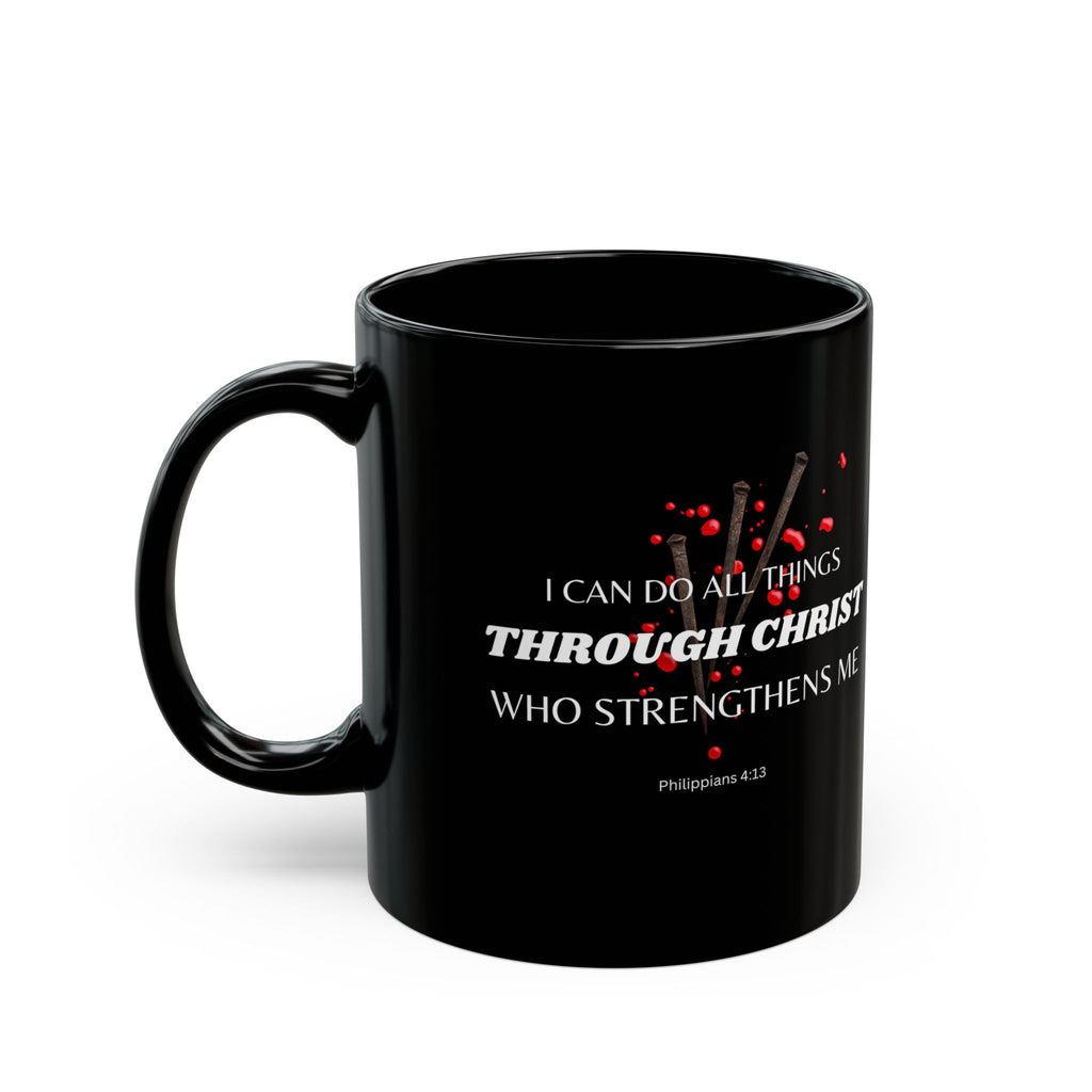Philippians 4:13 Christ Strengthens Me Catholic Mug (11oz, 15oz)