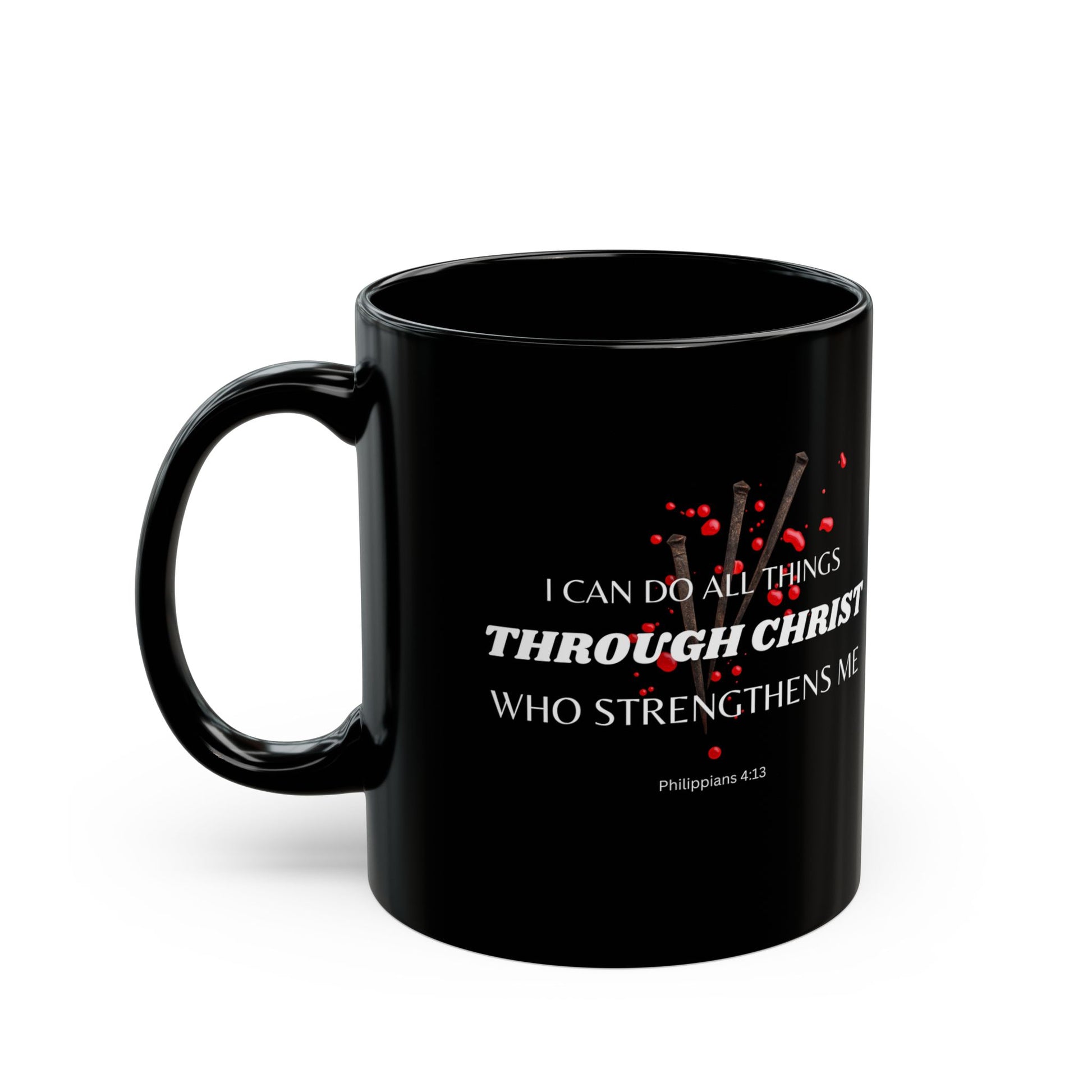 Philippians 4:13 Christ Strengthens Me Catholic Mug (11oz, 15oz)