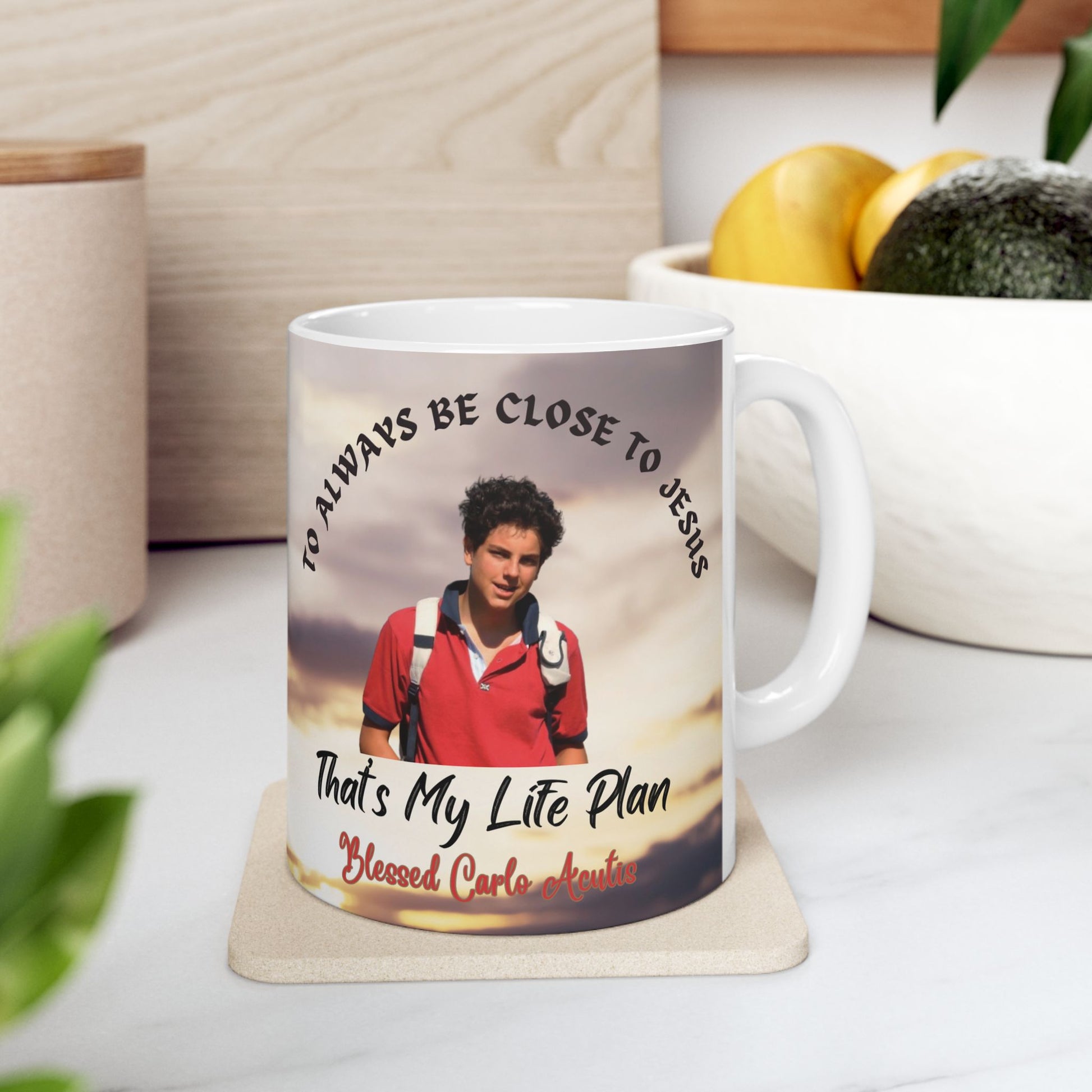 St. Carlo Acutis Close To Jesus Catholic Mug (11oz, 15oz)