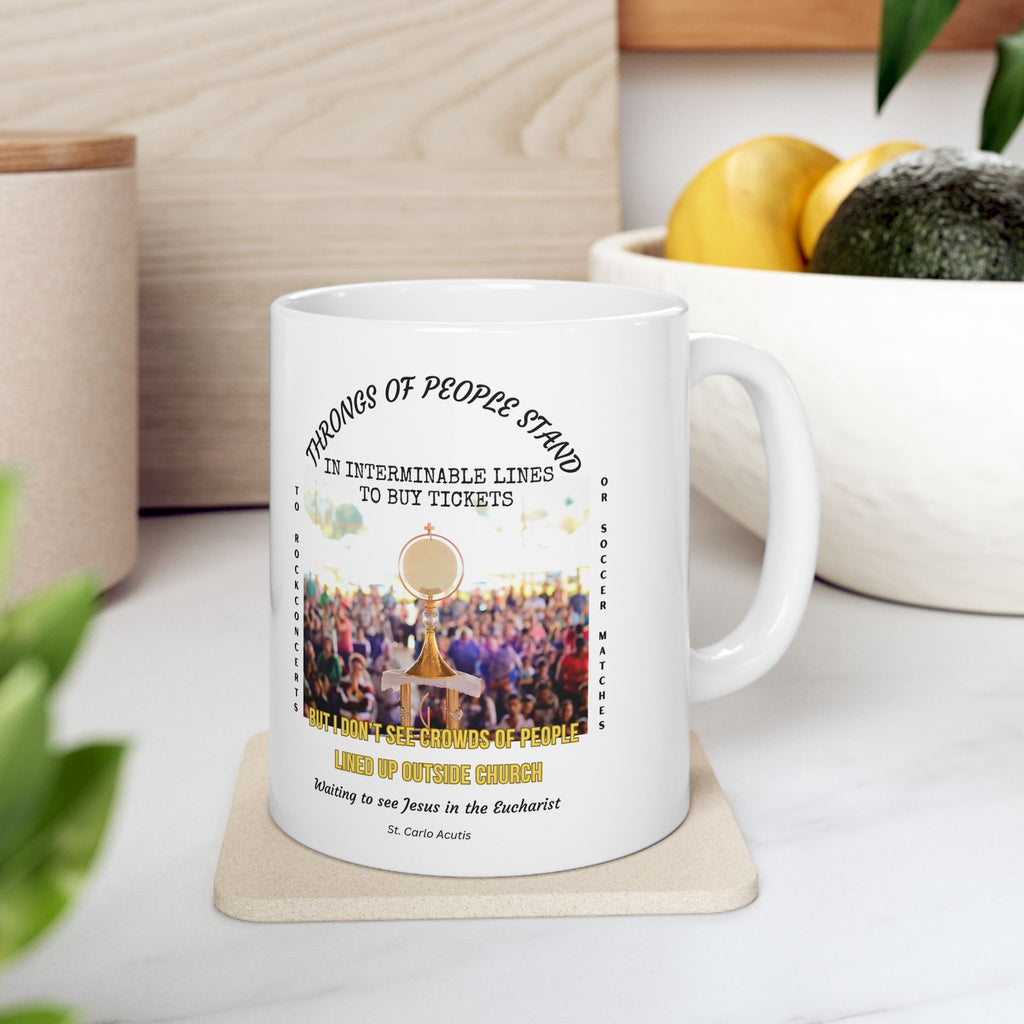 St. Carlo Acutis 'Throngs of People' Mug
