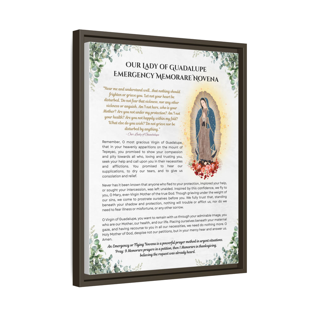 Our Lady of Guadalupe Emergency Memorare Novena, Framed (Multi-color)