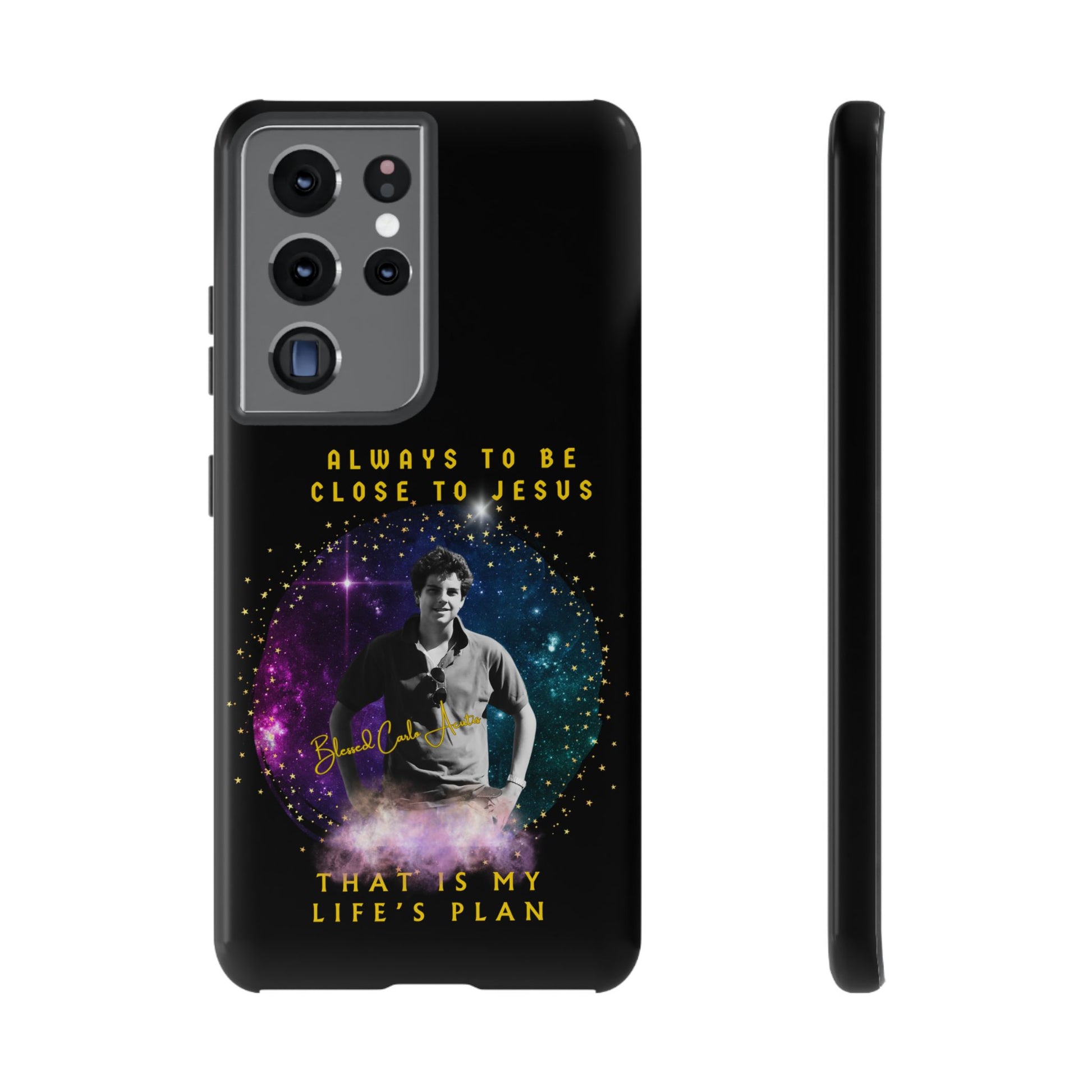 Blessed Carlo Acutis Tough Phone Cases Black