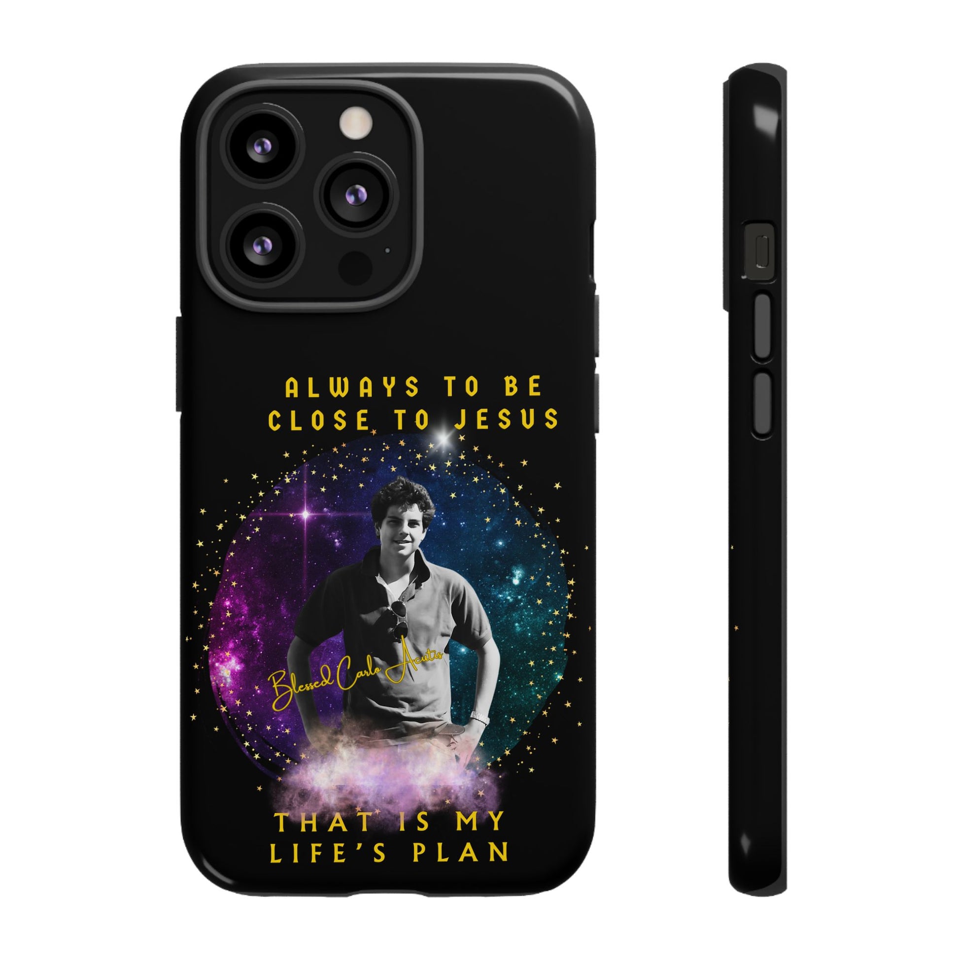 Blessed Carlo Acutis Tough Phone Cases Black