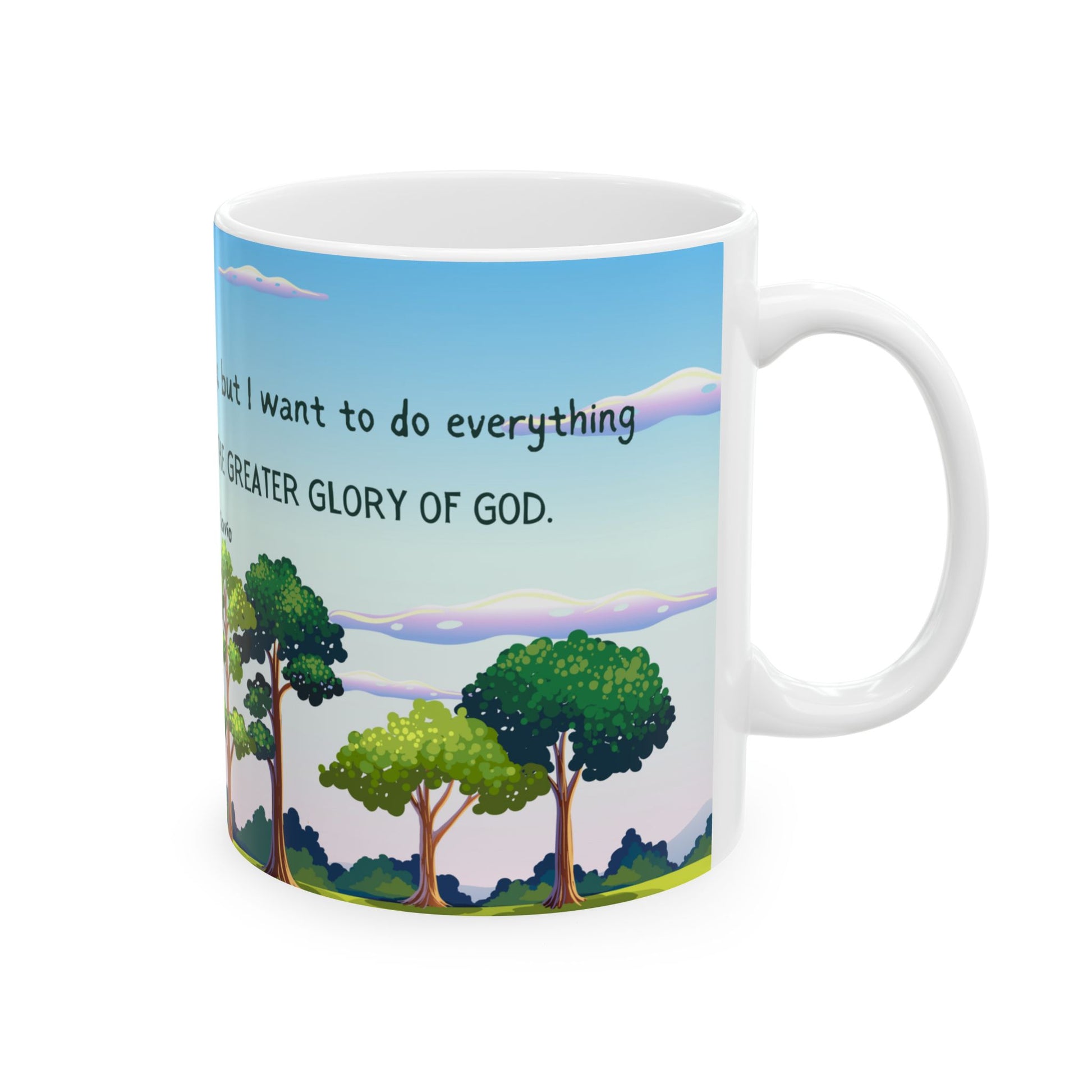 St. Dominic Savio Glory of God Catholic Mug (11oz, 15oz)