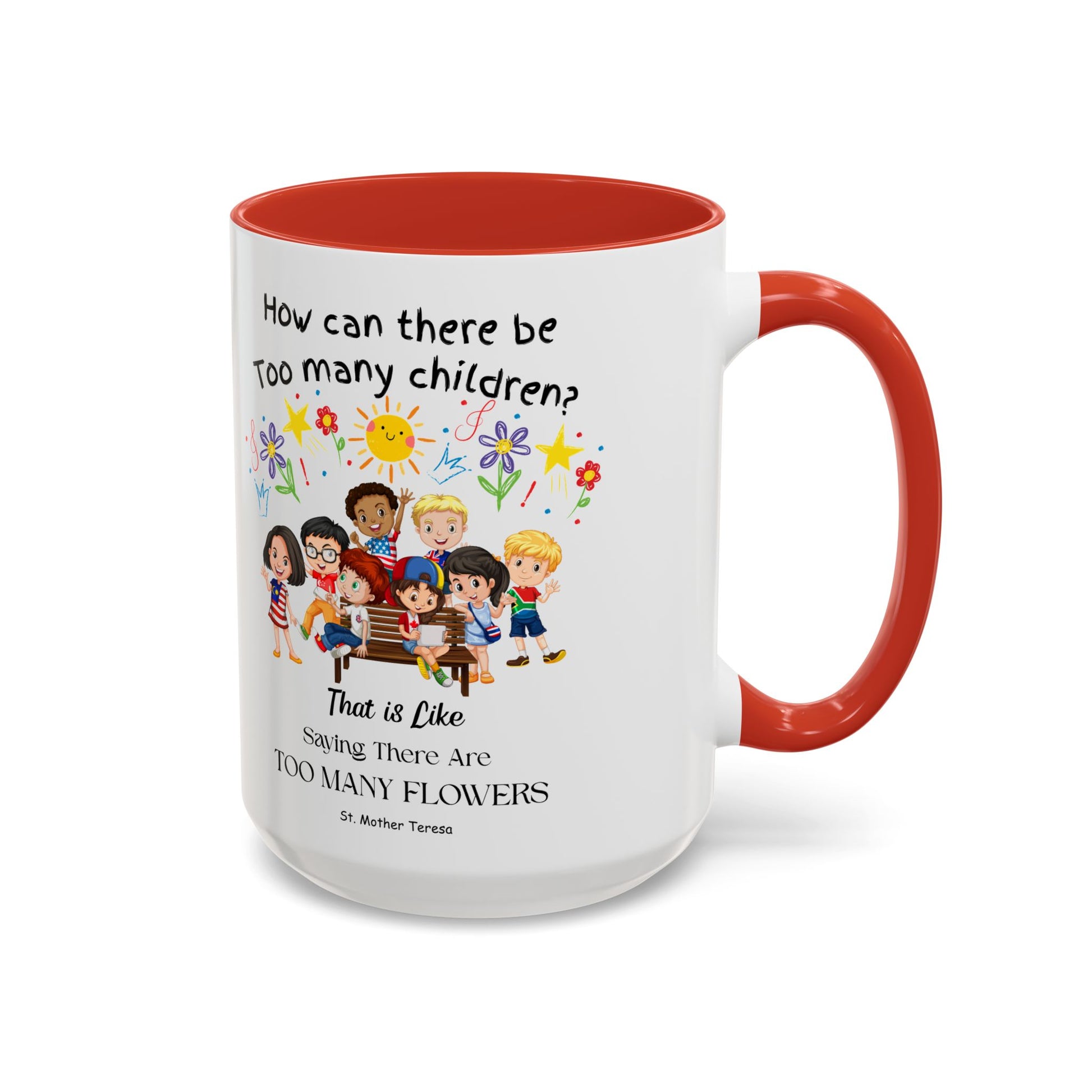 St. Mother Teresa  Flowers Kids Mug