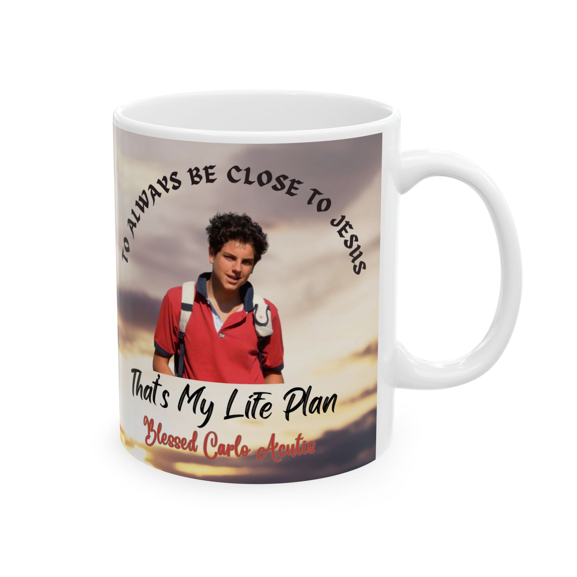 St. Carlo Acutis Close To Jesus Catholic Mug (11oz, 15oz)