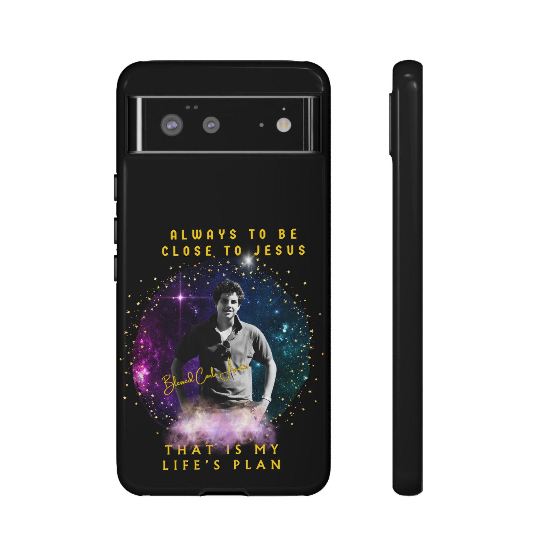Blessed Carlo Acutis Tough Phone Cases Black