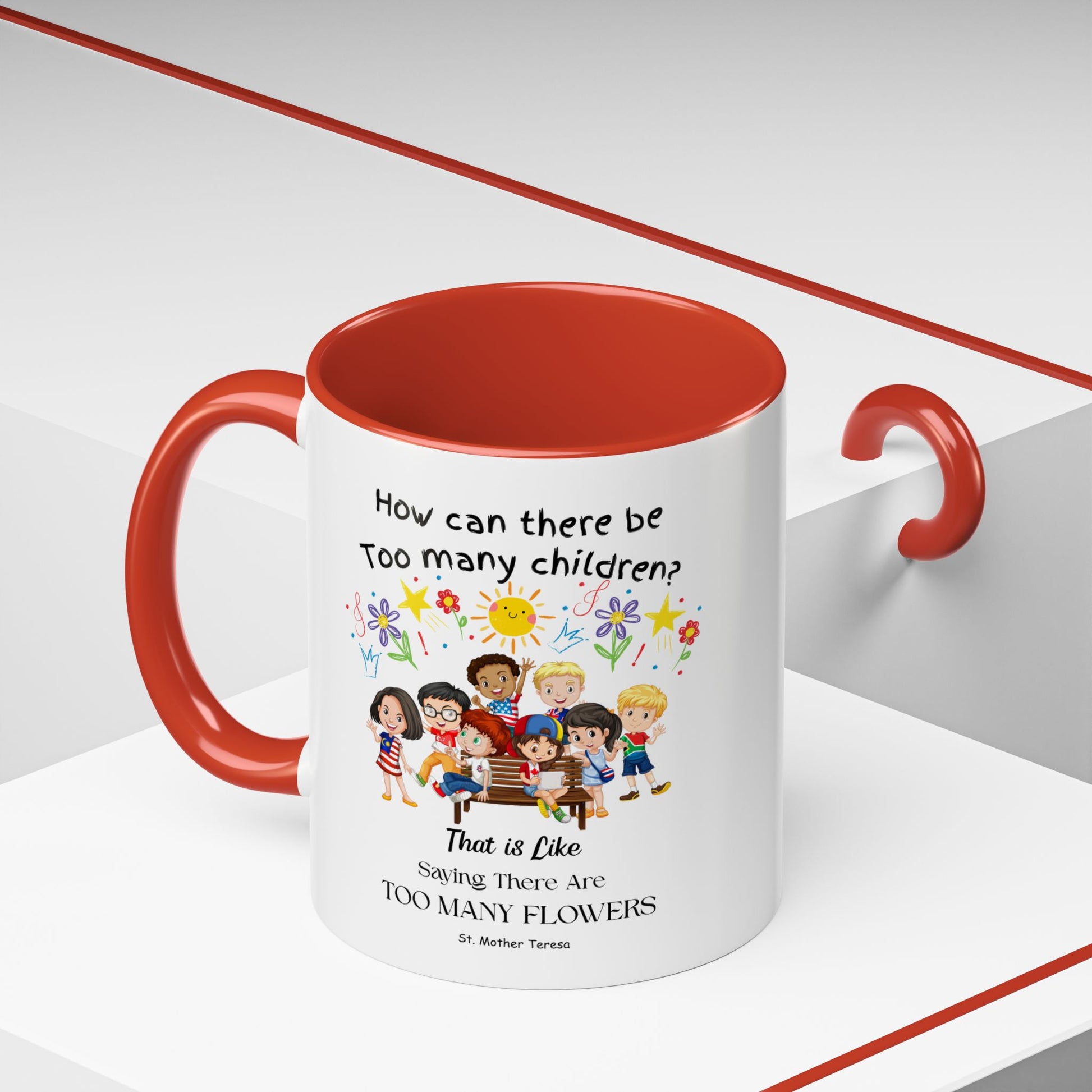 St. Mother Teresa  Flowers Kids Mug