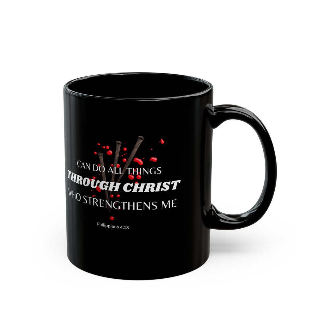 Philippians 4:13 Christ Strengthens Me Catholic Mug (11oz, 15oz)
