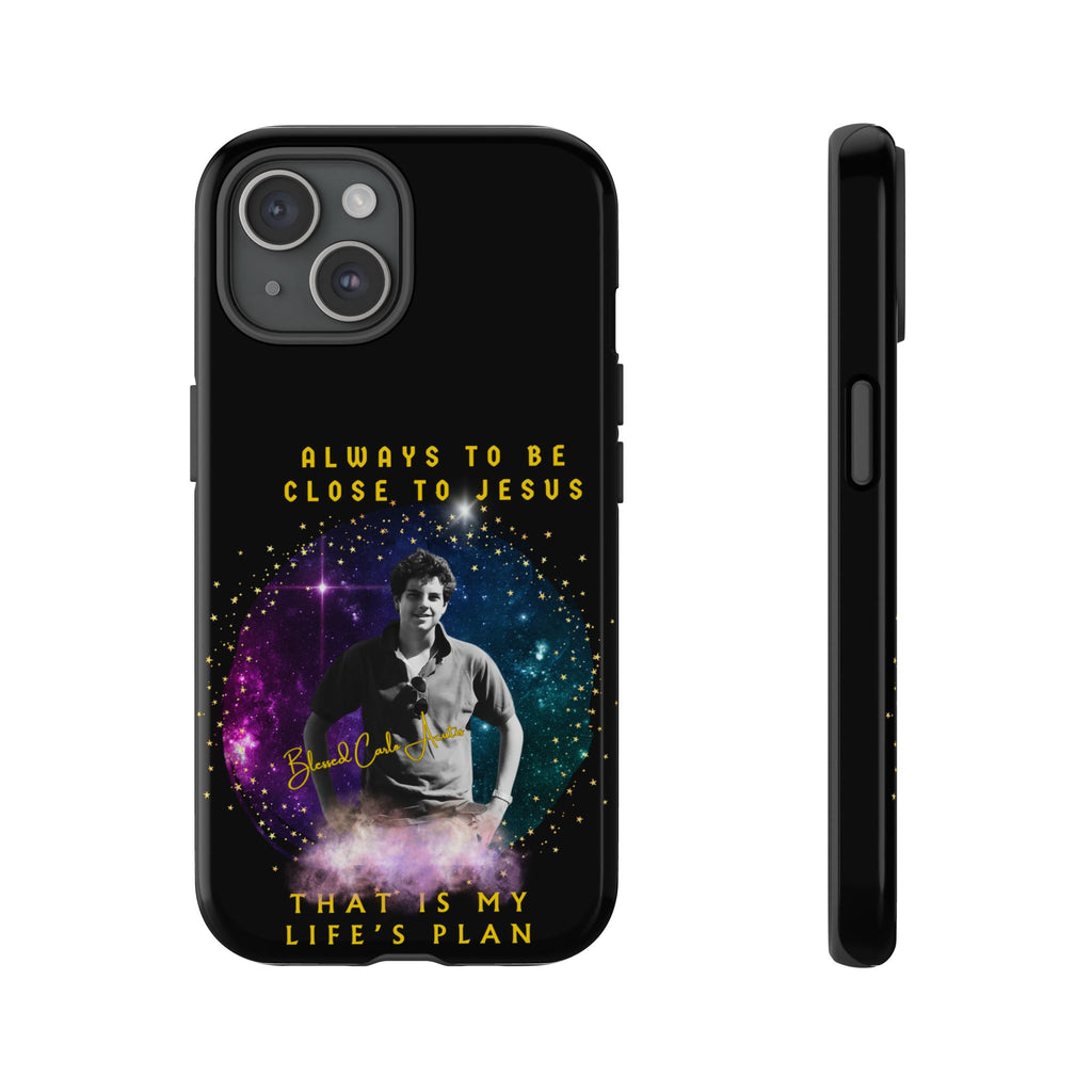 Blessed Carlo Acutis Tough Phone Cases Black