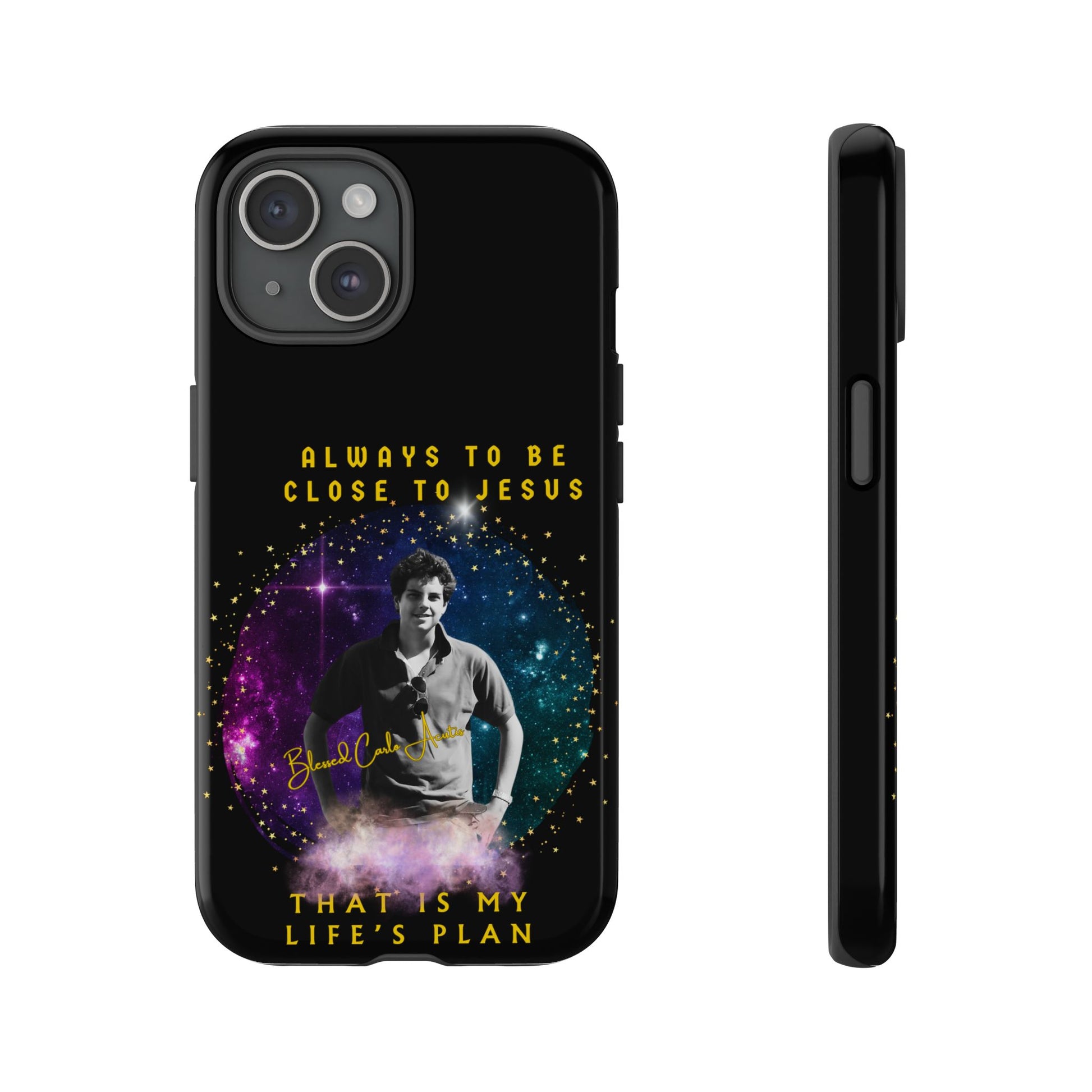 Blessed Carlo Acutis Tough Phone Cases Black