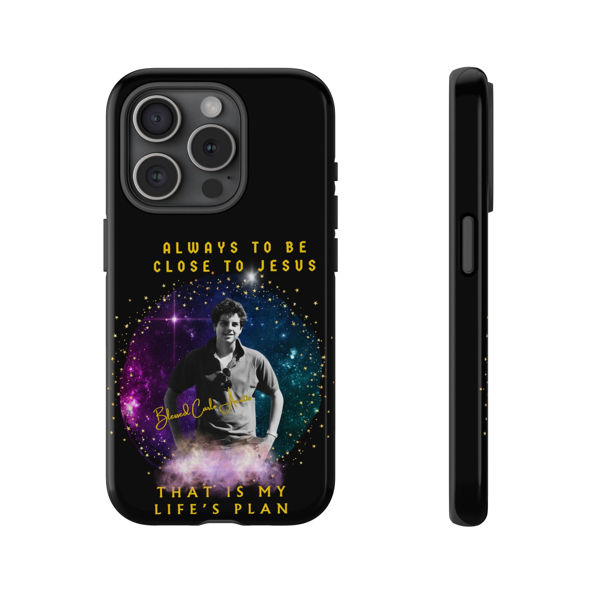 Blessed Carlo Acutis Tough Phone Cases Black