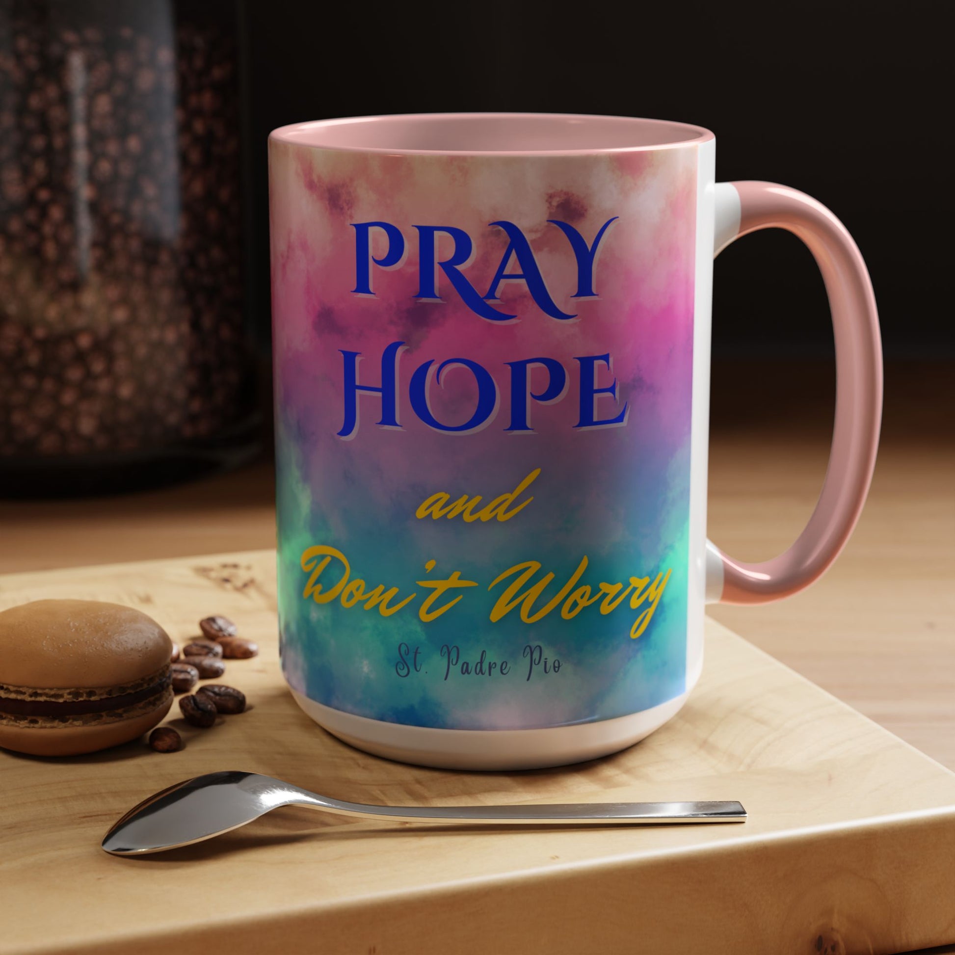 St. Padre Pio Pray, Hope Mug (11oz, 15oz)