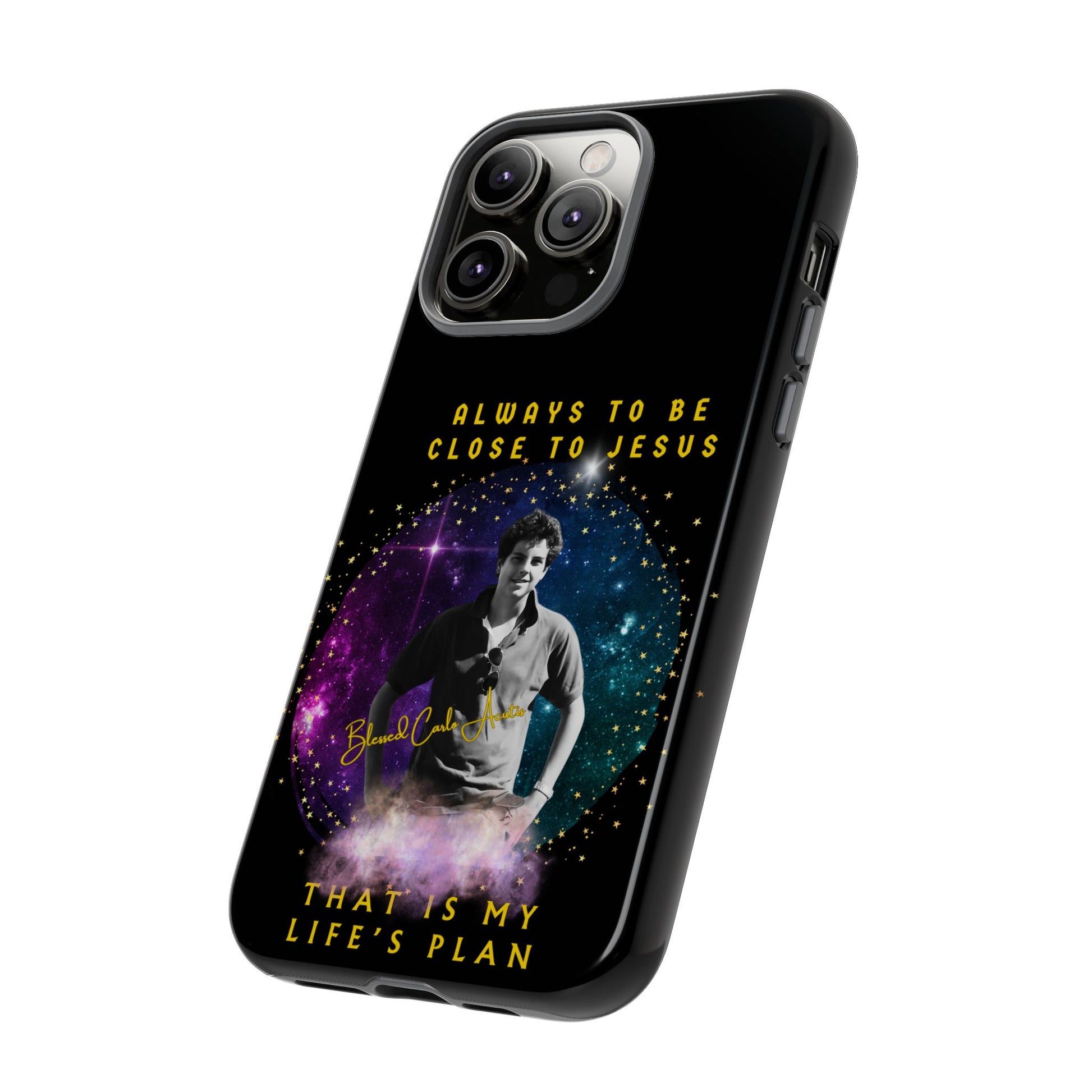 Blessed Carlo Acutis Tough Phone Cases Black