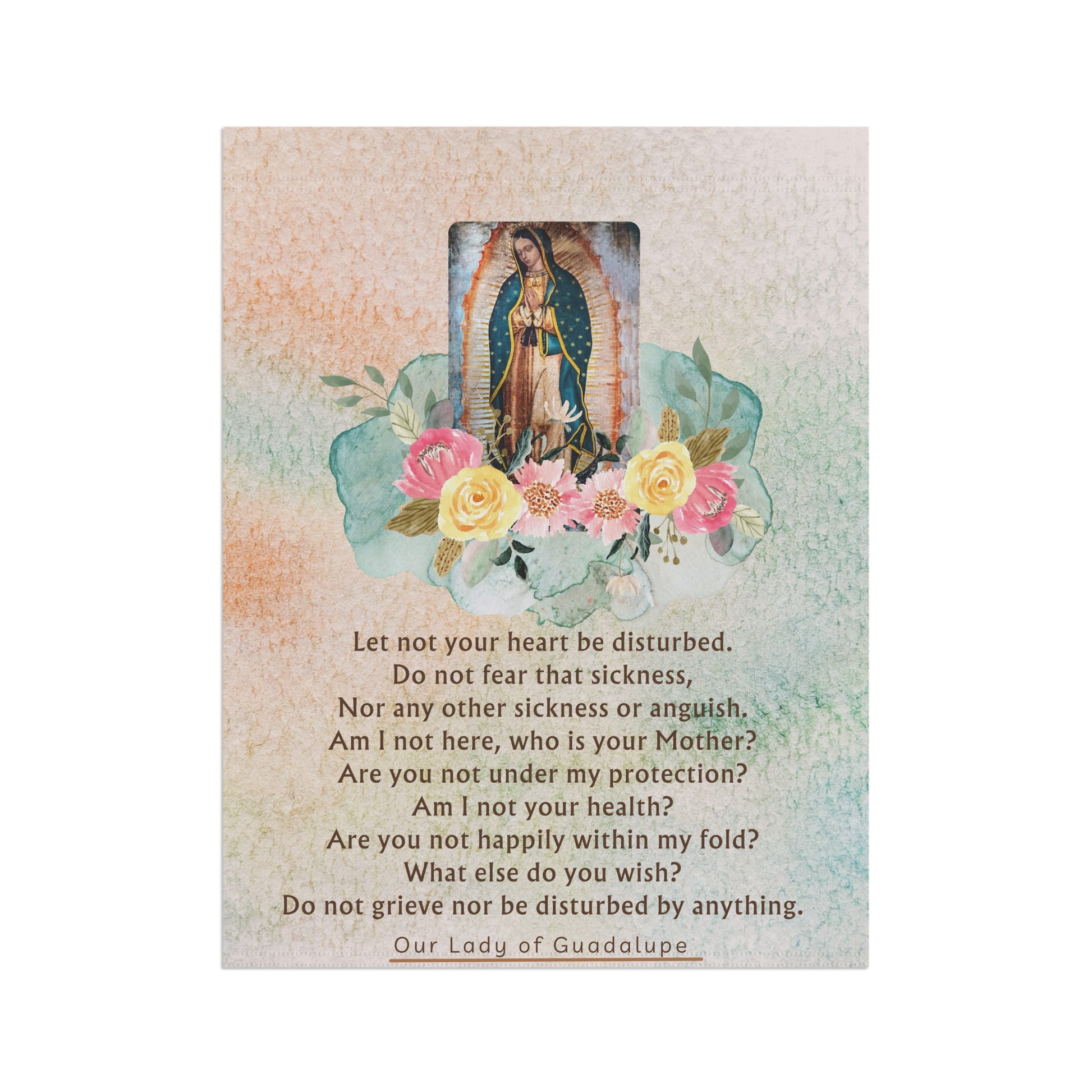 Our Lady of Guadalupe Garden Flag