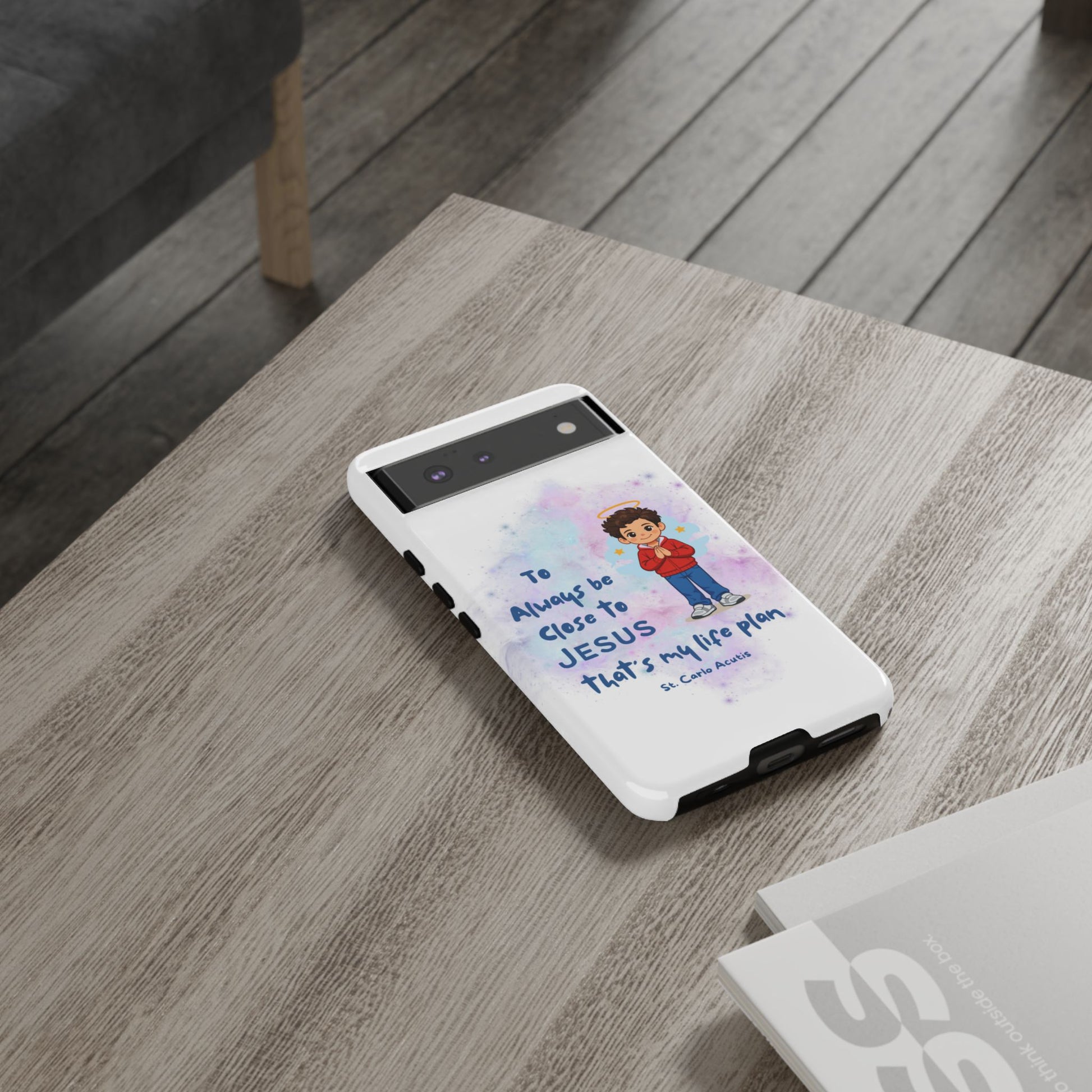 St. Carlo Acutis Kids/Teens 'Close to Jesus' Tough Phone Case