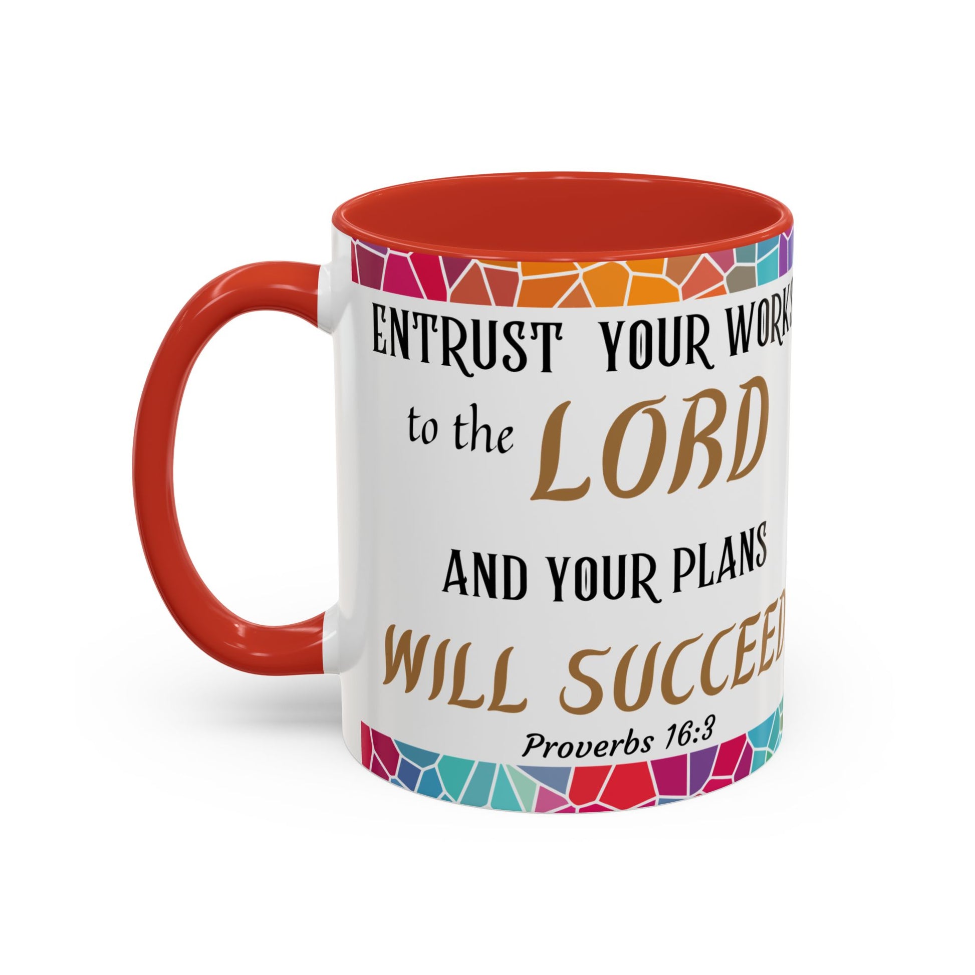 Proverbs 16:3 Entrust Your Works Mug (11oz, 15oz)