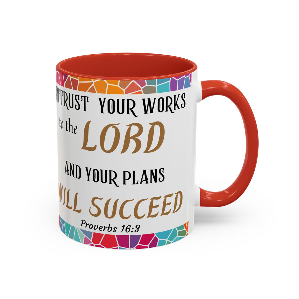Proverbs 16:3 Entrust Your Works Mug (11oz, 15oz)
