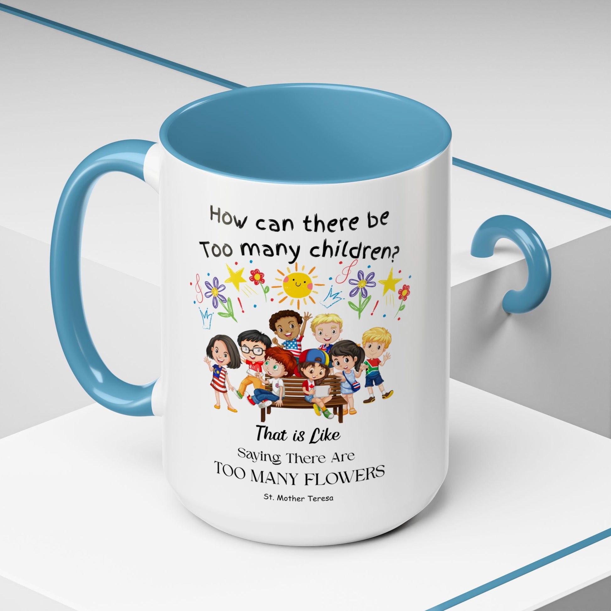 St. Mother Teresa  Flowers Kids Mug
