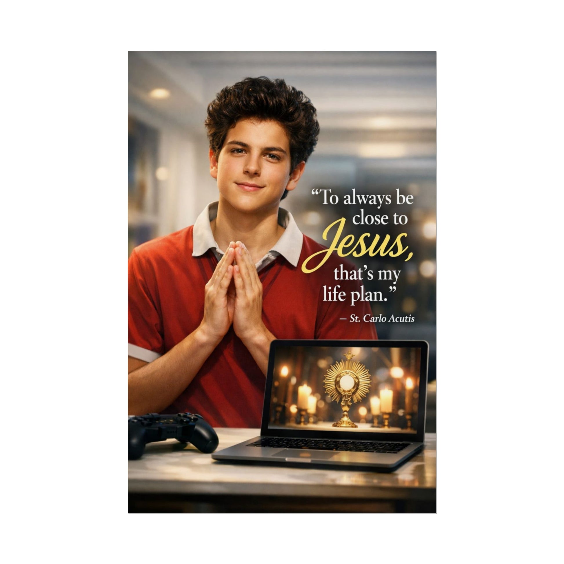 St. Carlo Acutis Inspirational Youth Poster