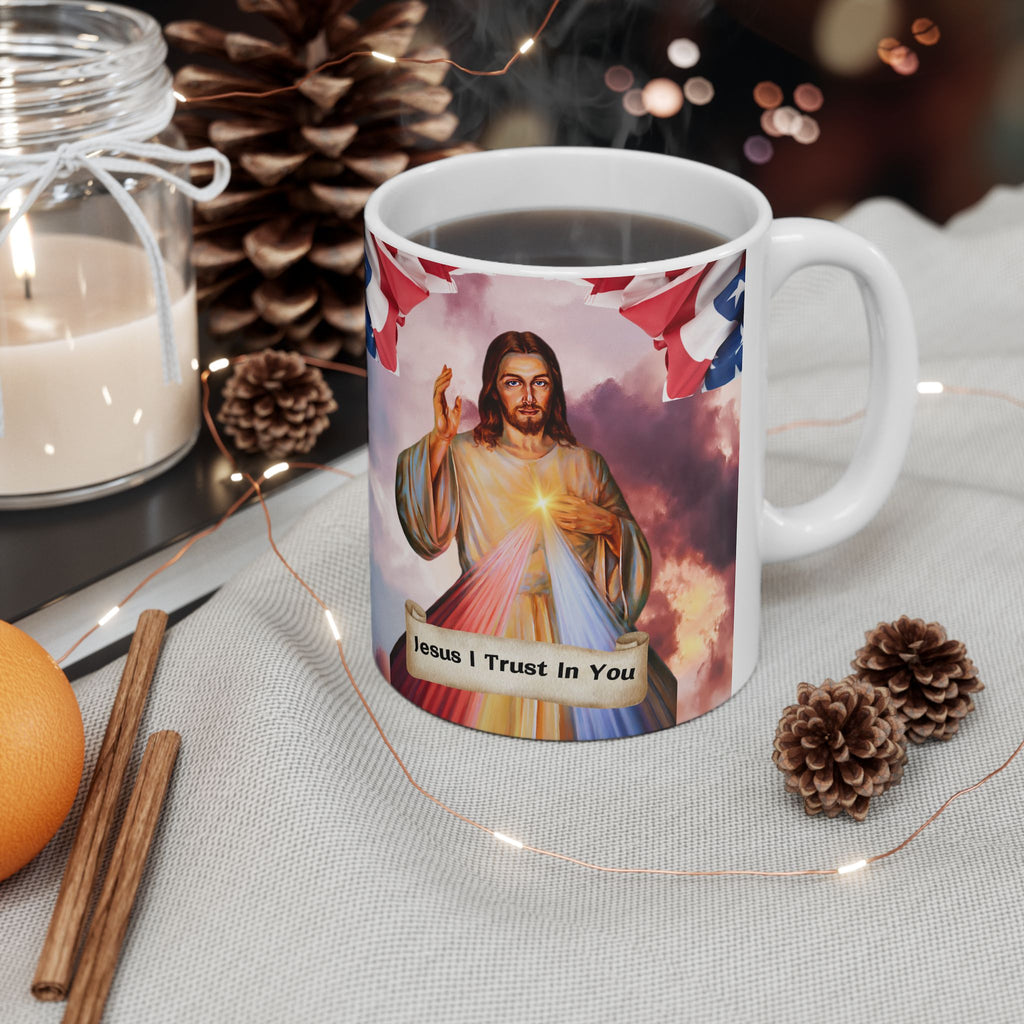 Jesus I Trust In You Patriotic (11oz, 15oz)